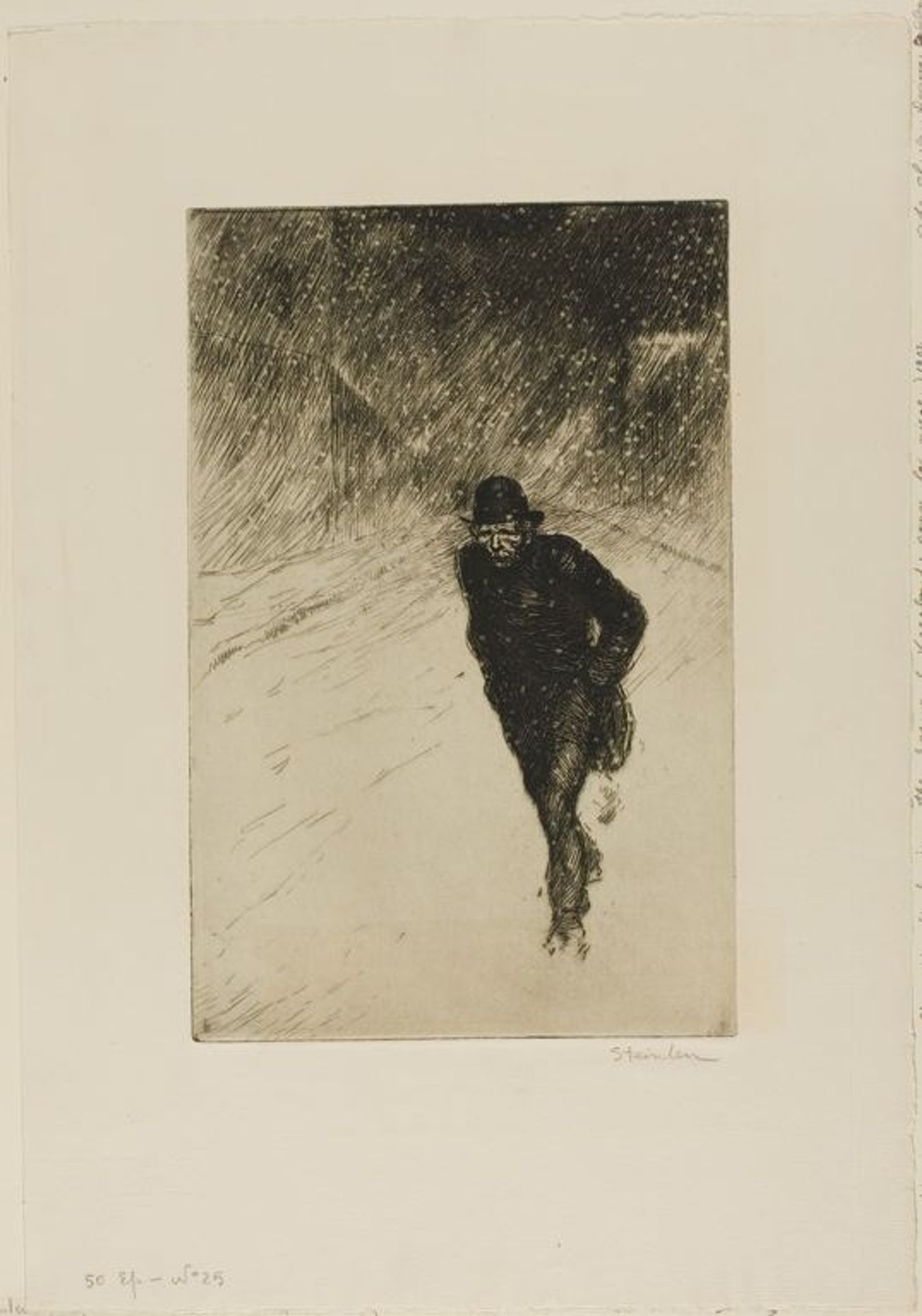 Vagabond Sous La Neige by Théophile Alexandre Steinlen