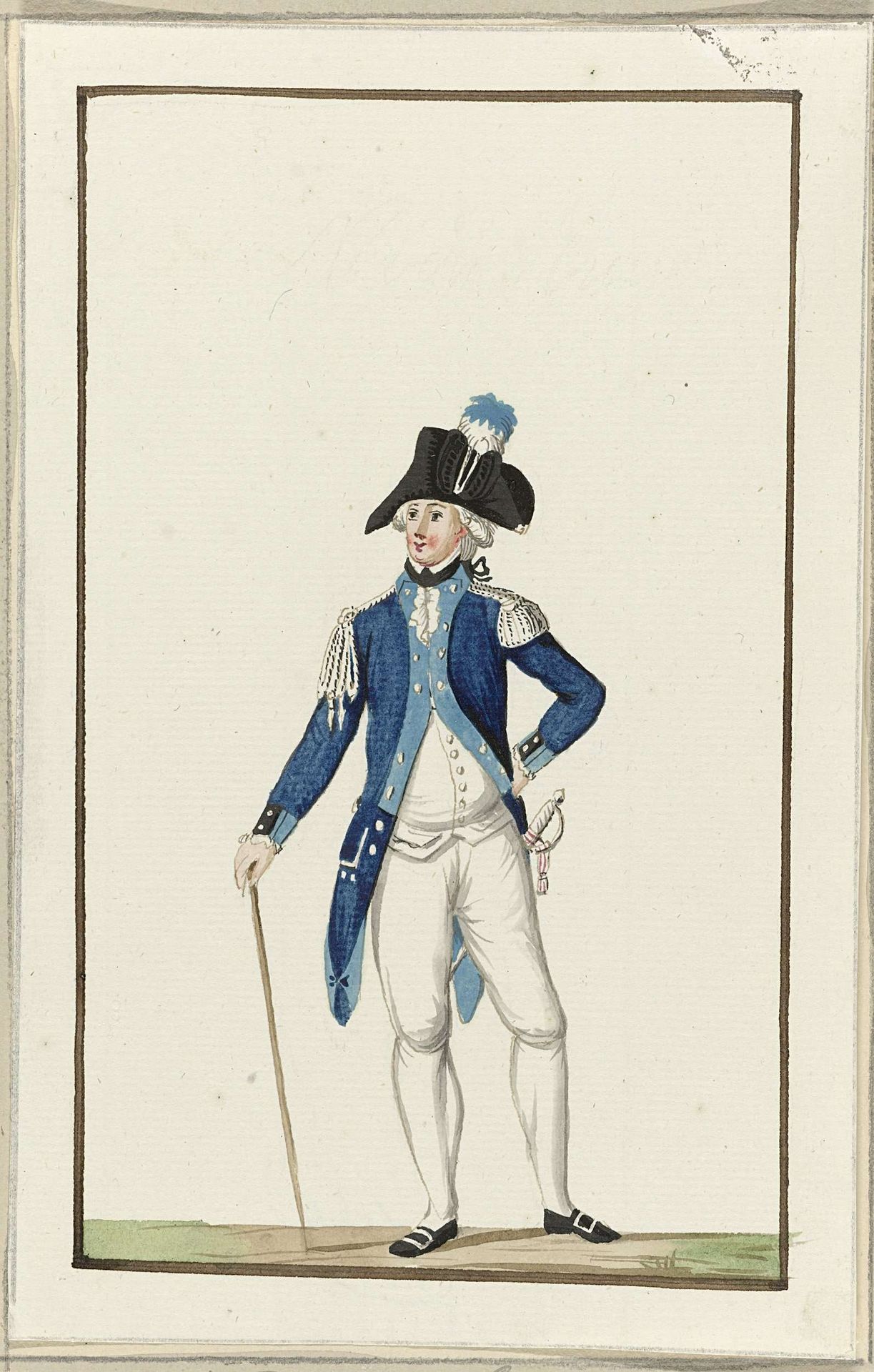 Montering van de schutterij van Nieuwersluis, ca. 1787 by Anonymous
