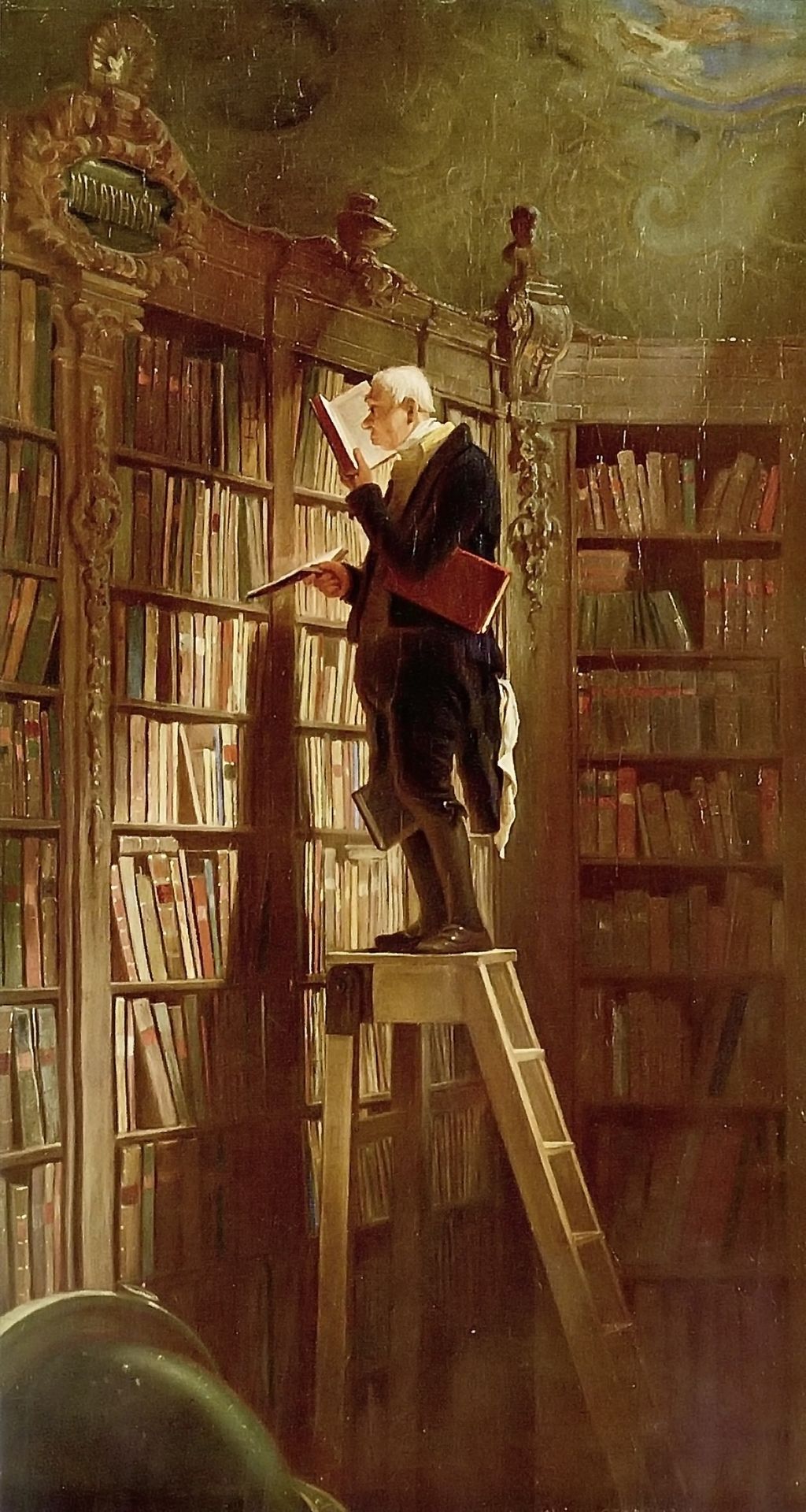The Book Worm by Carl Spitzweg