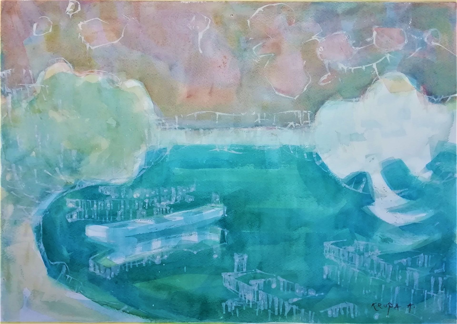 Riverscape by Alfred Freddy Krupa