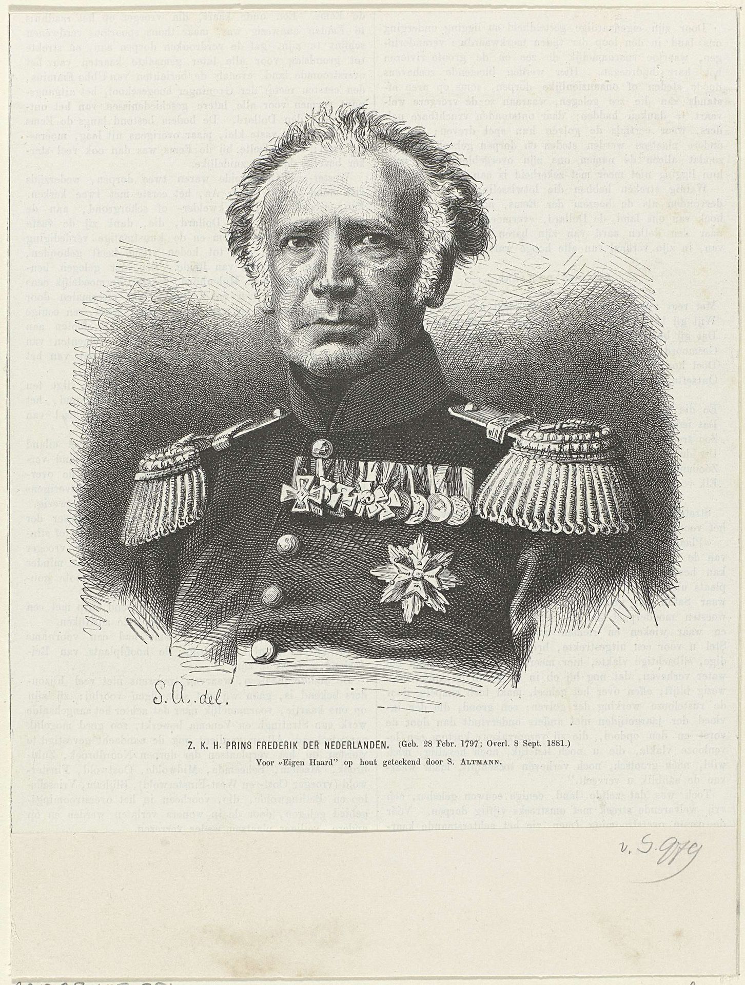 Portret van Frederik, prins der Nederlanden by Anonymous