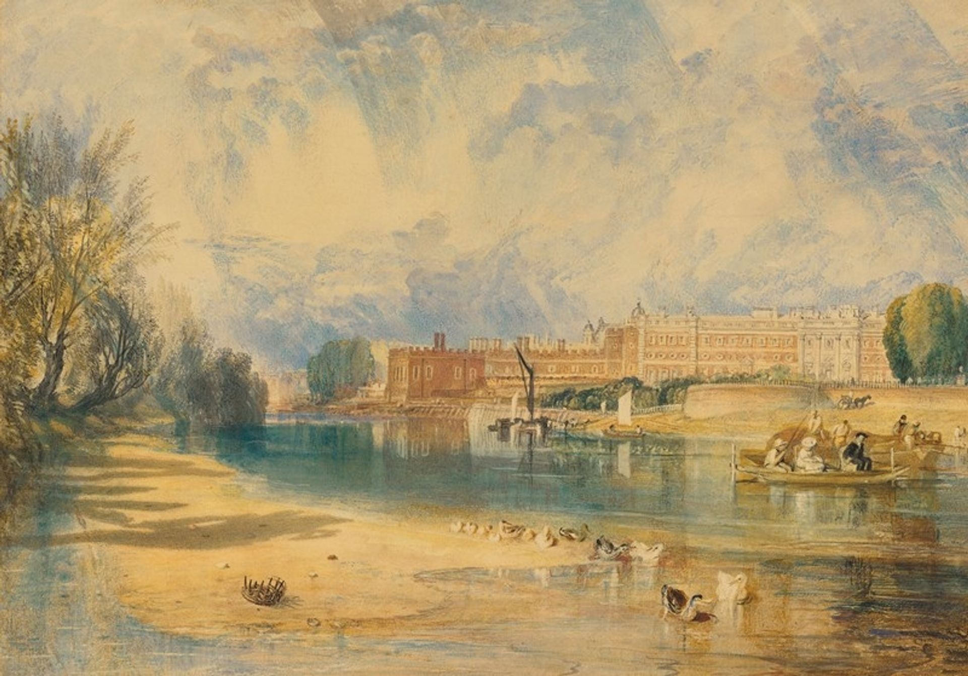 Hampton Court Palace by Joseph Mallord William Turner