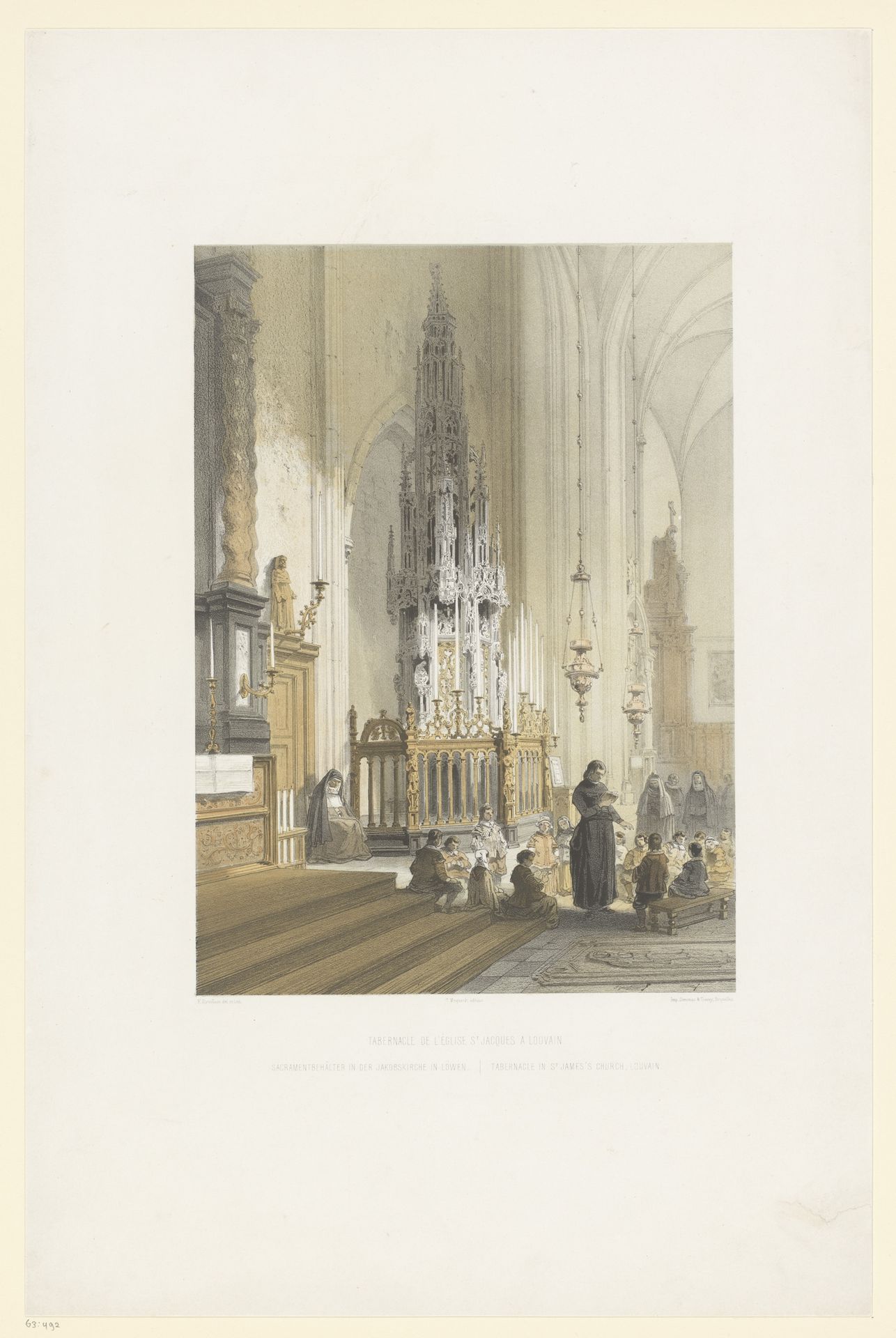 Tabernakel in de Sint-Jacobskerk te Leuven by François Stroobant