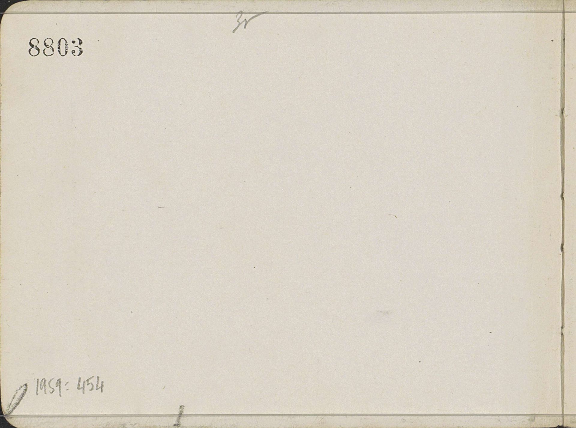 Schutblad A by Johan Antonie de Jonge