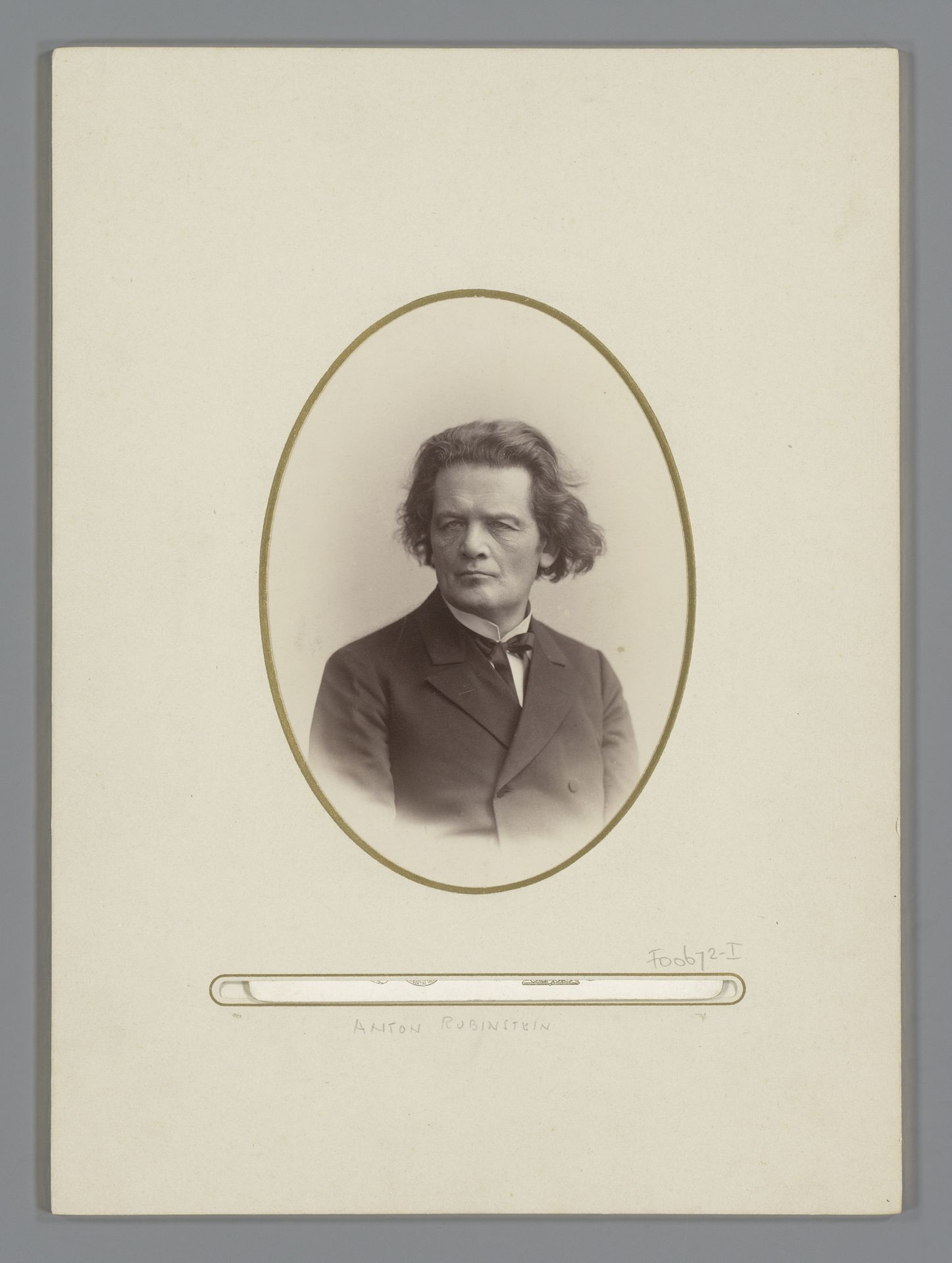 Portret van pianist Anton Rubinstein by W. Hoffert