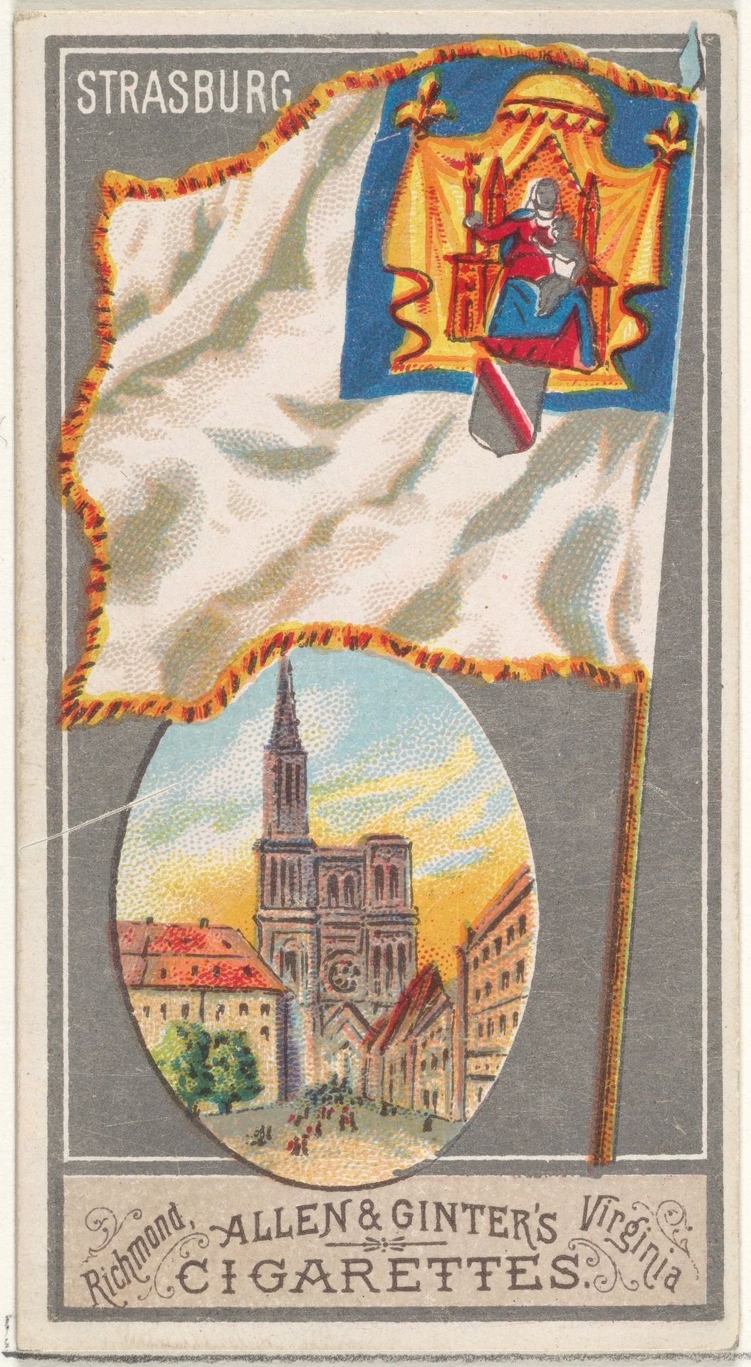Strasburg, from the City Flags series (N6) for Allen & Ginter Cigarettes Brands by Allen & Ginter