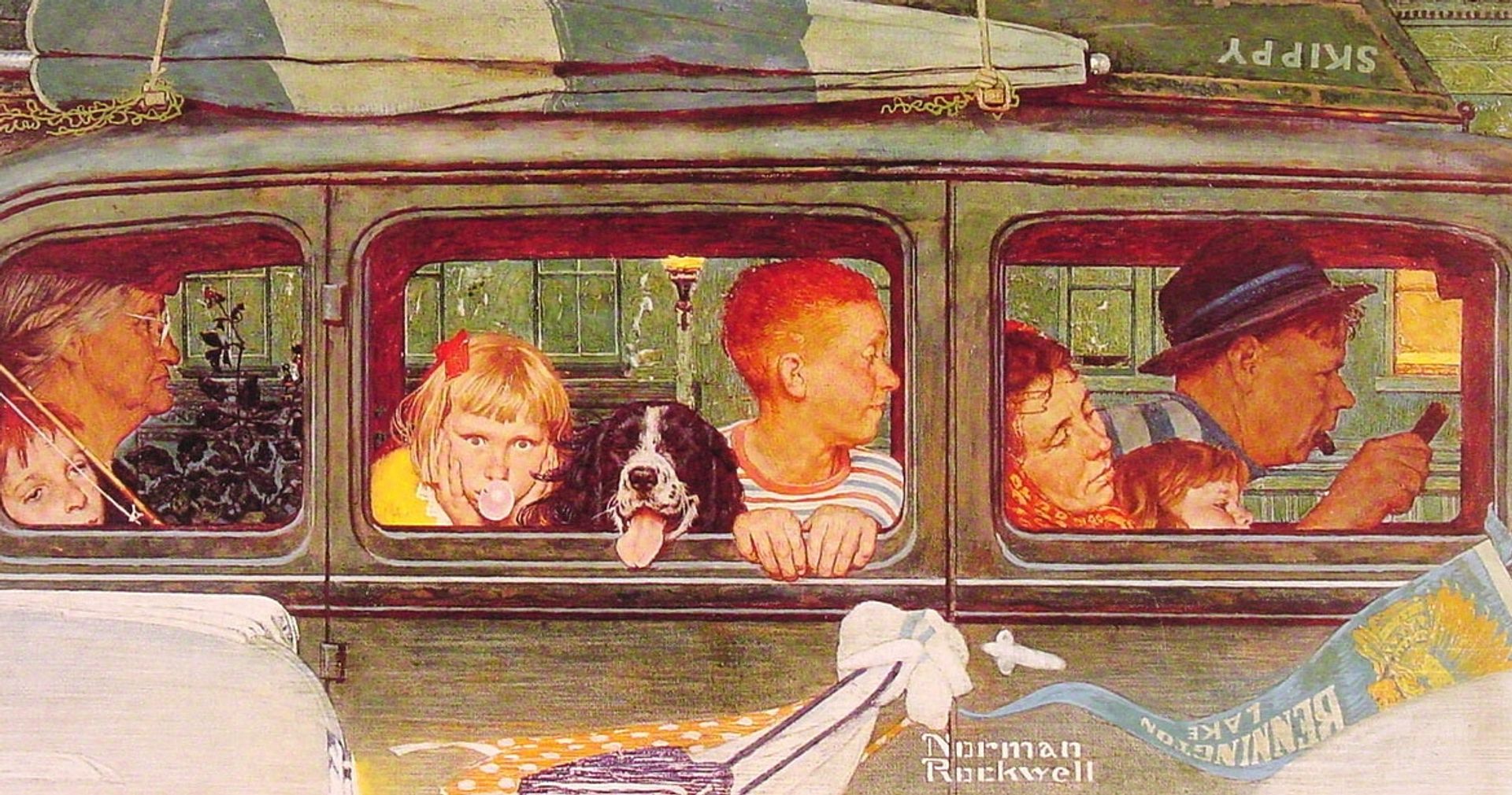 Going and Coming by Norman Rockwell