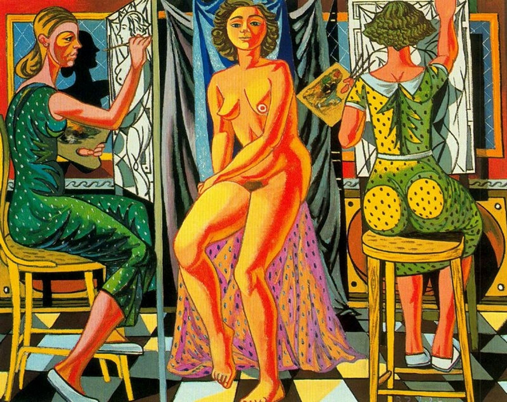 Painters and Model by Rafael Zabaleta