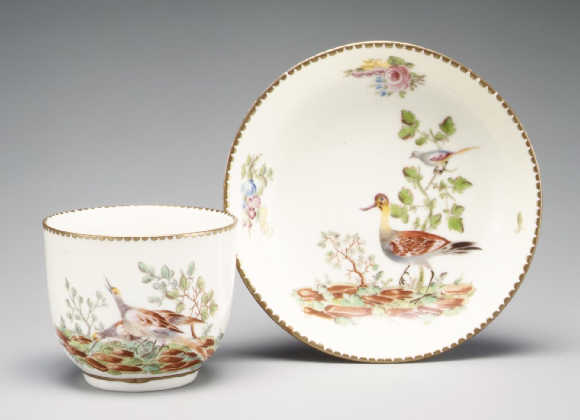 Cup and saucer by Chantilly