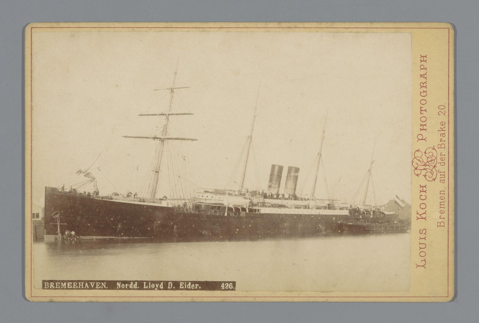 Schip in Bremerhaven by Louis Koch
