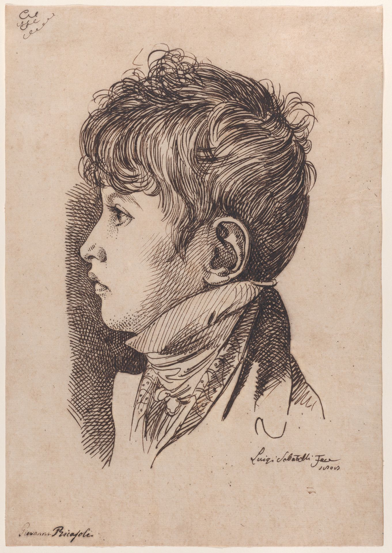 Portrait of Giovanni Ricasoli, aged 5 by Luigi Sabatelli