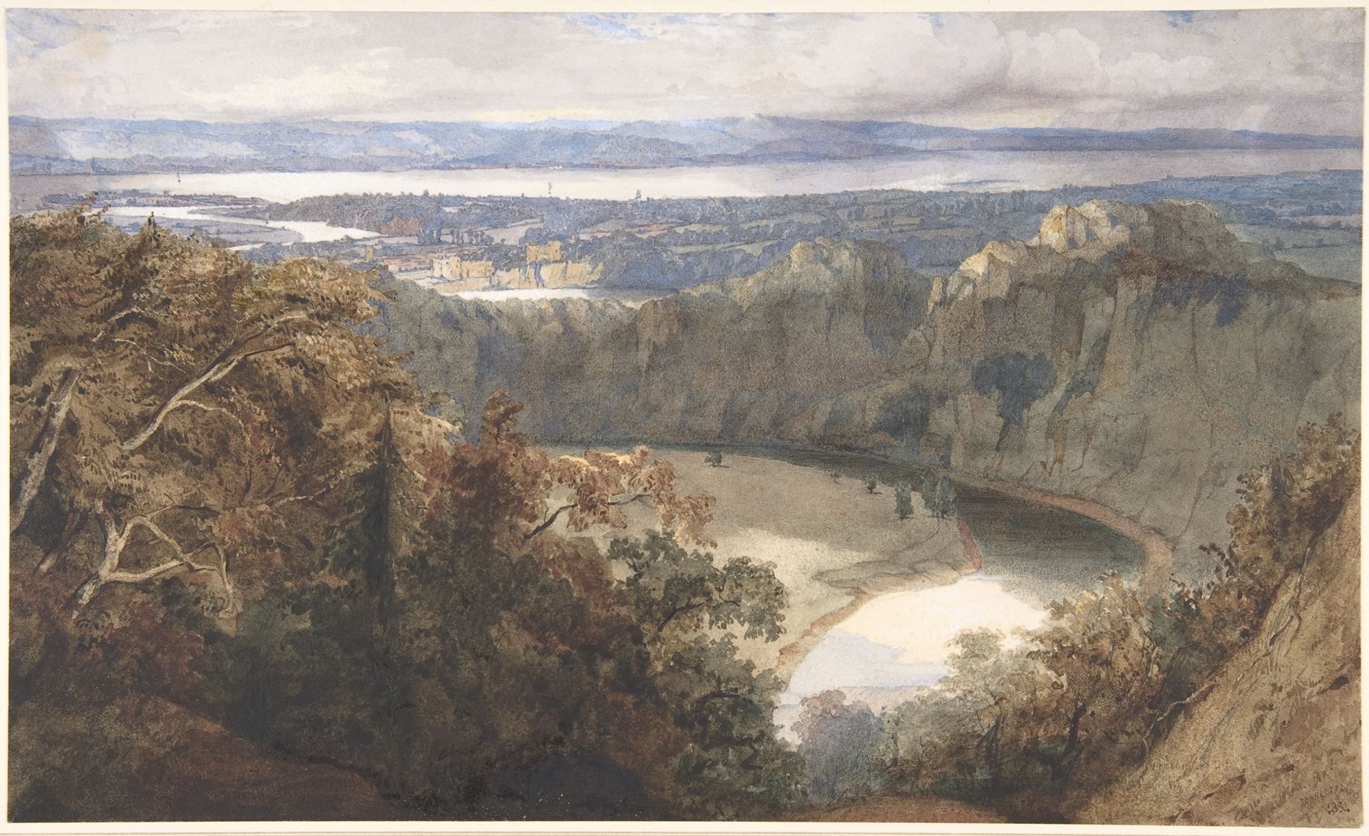 View of Chepstow, Wales by John Scarlett Davis