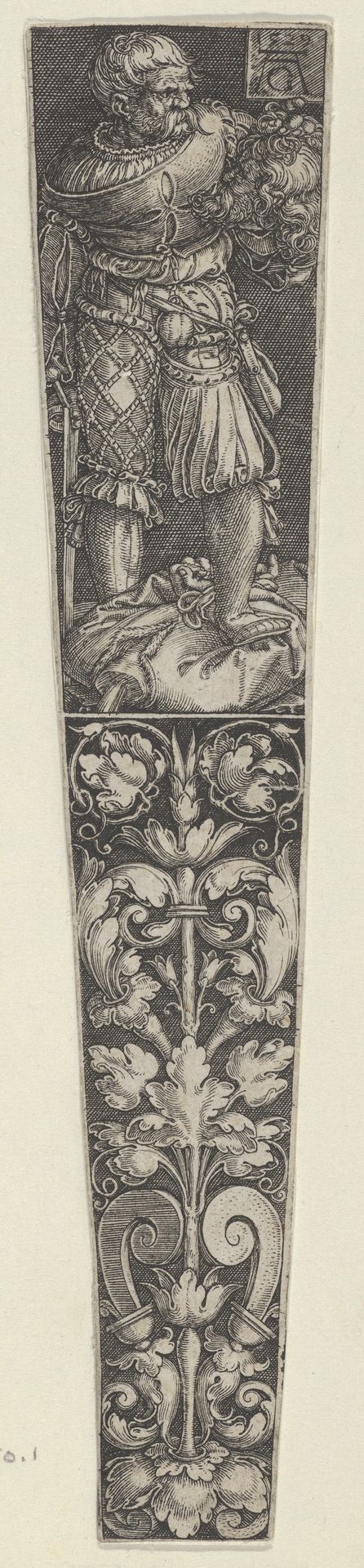 Design for a Dagger Sheath, with Executioner and Head of John the Baptist by Heinrich Aldegrever