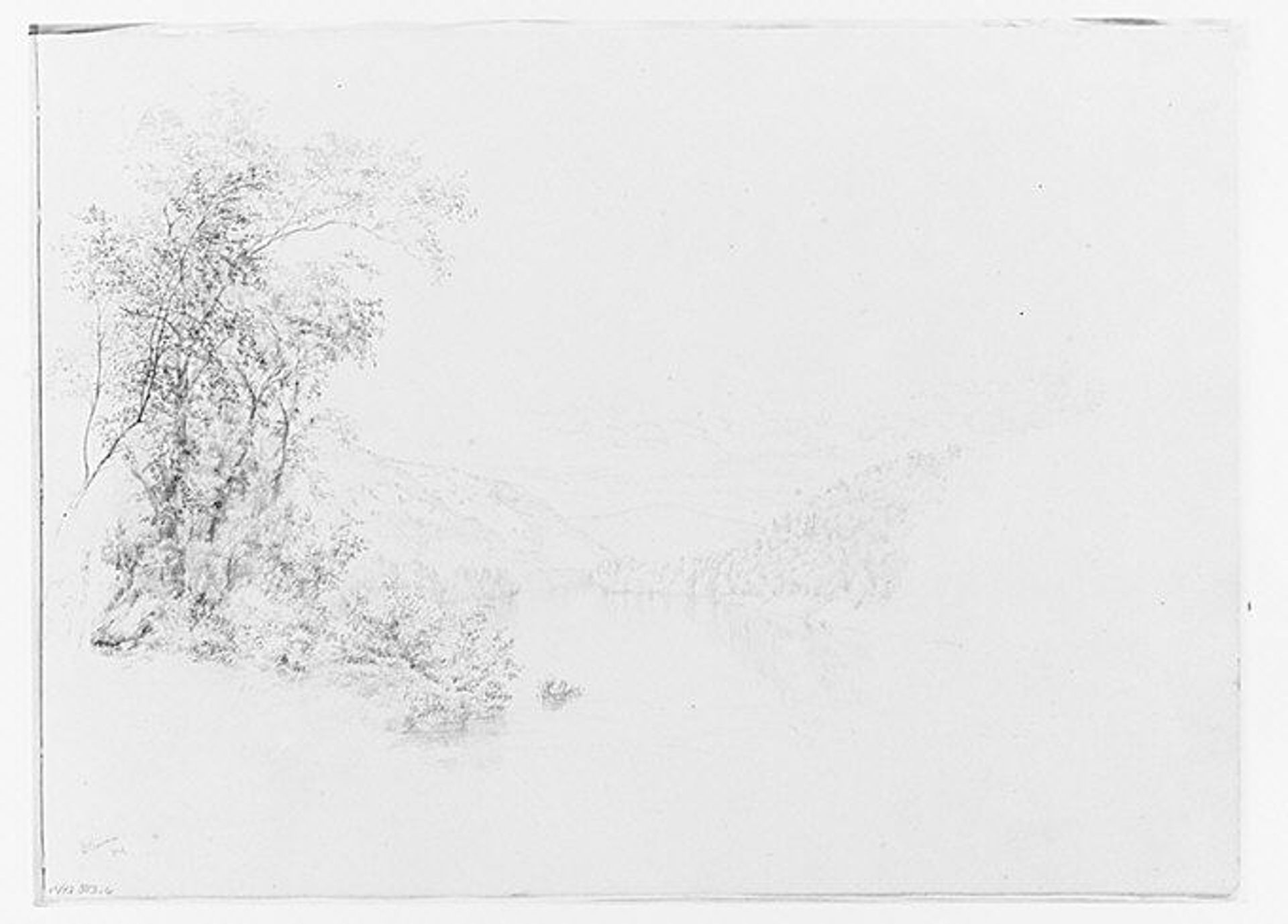 Delaware '64 (Delaware River View) (from Sketchbook) by Thomas Hewes Hinckley