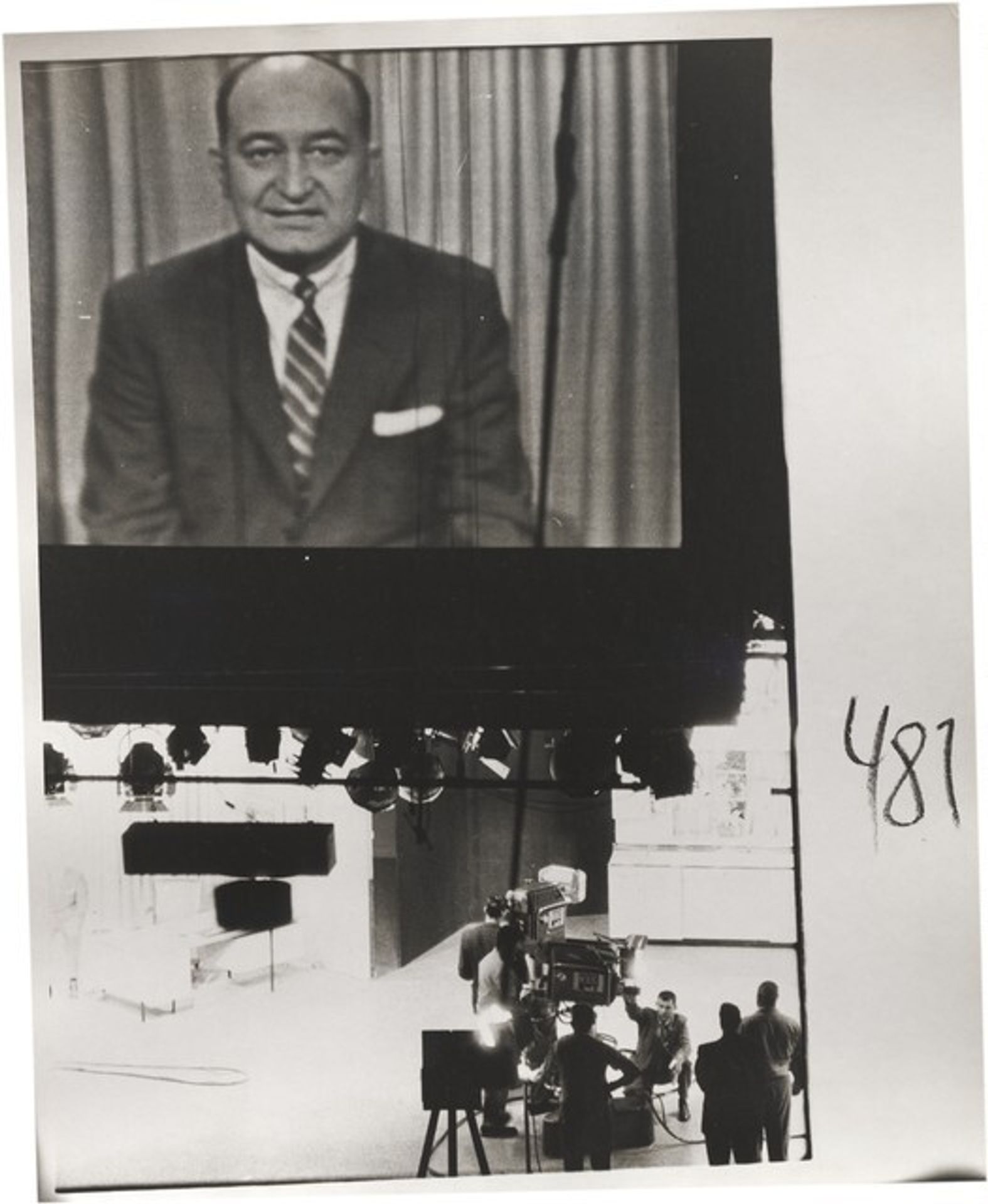 Filming, NBC TV studio--Burbank, California by Robert Frank