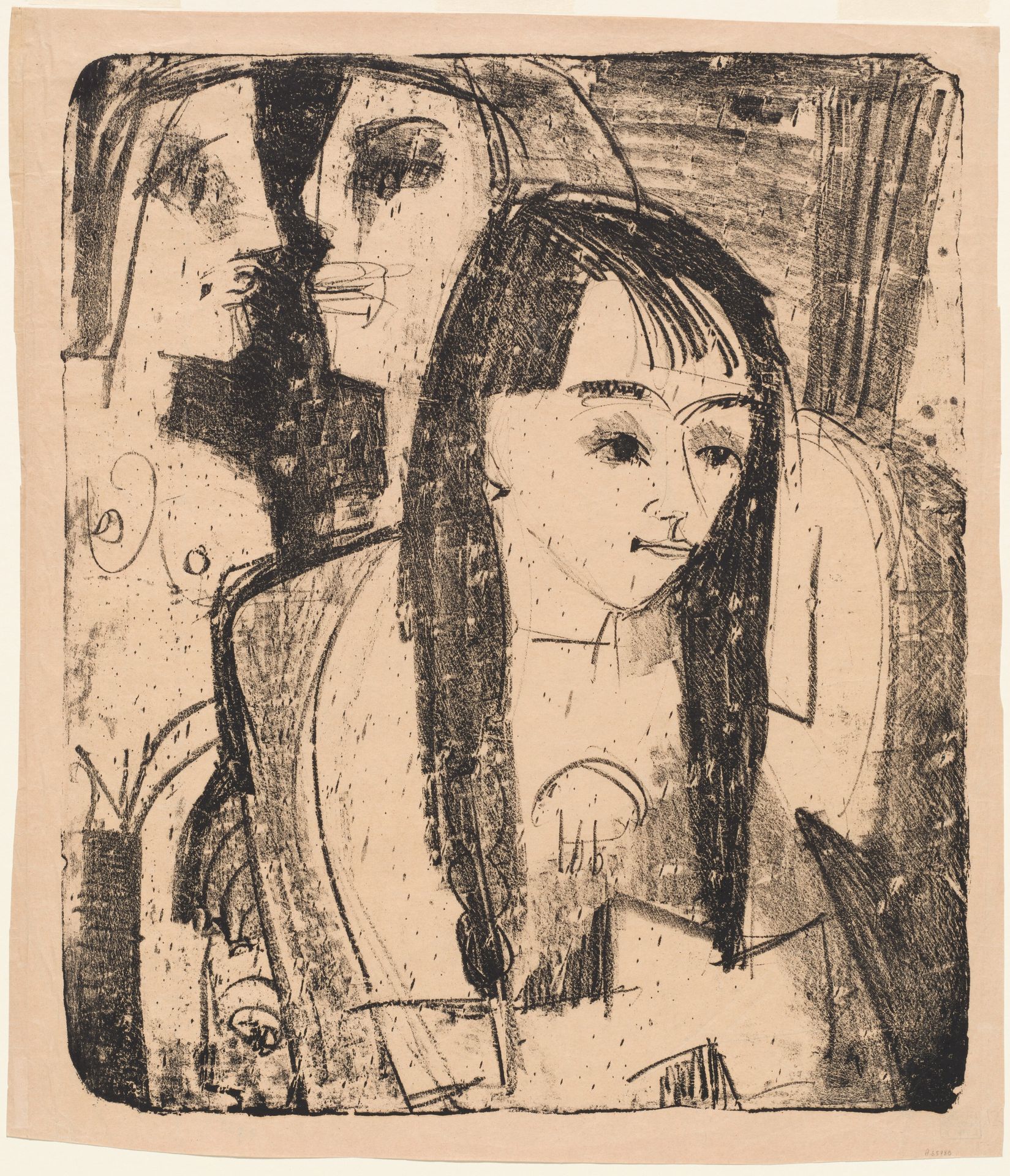 Portrait of a Girl by Ernst Ludwig Kirchner
