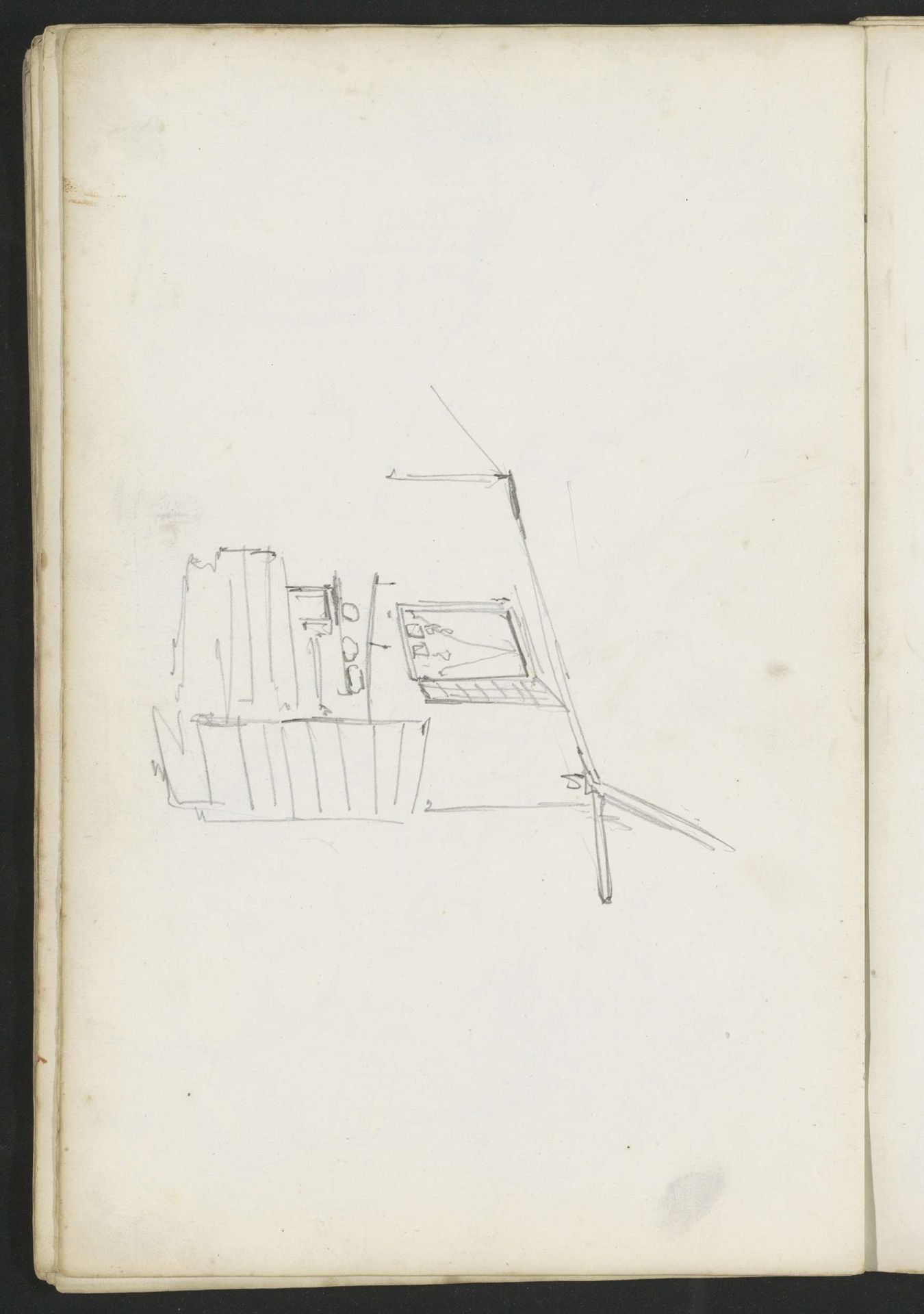 Gevel van een huis by Willem Koekkoek