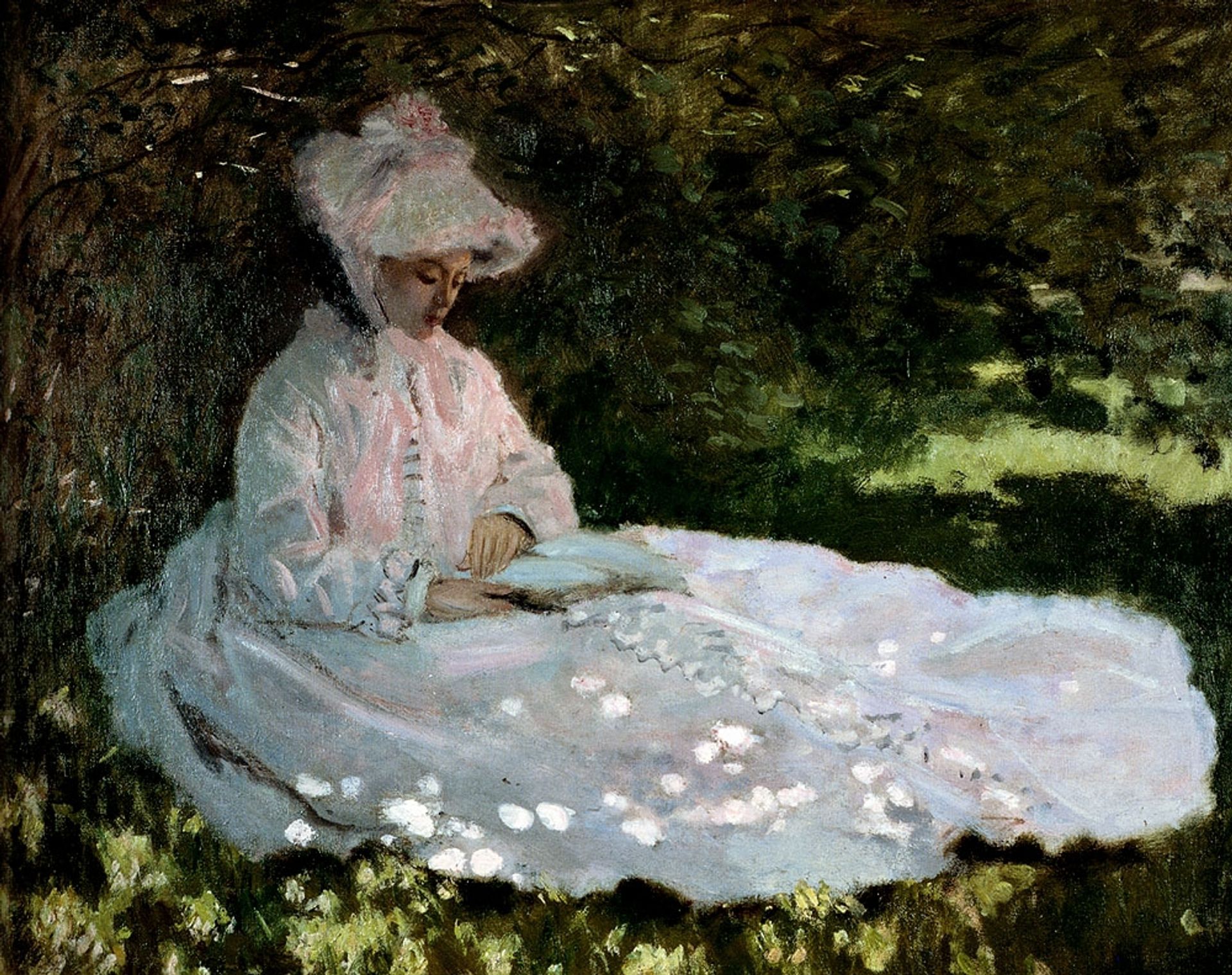 A Woman Reading by Claude Monet