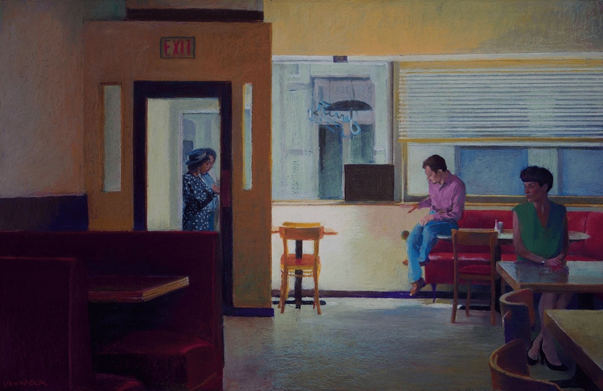 Walking the dog by Nigel Van Wieck