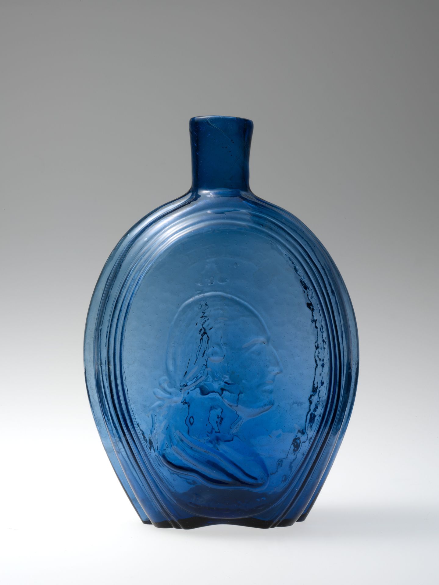 Figured flask by Baltimore Glass Works
