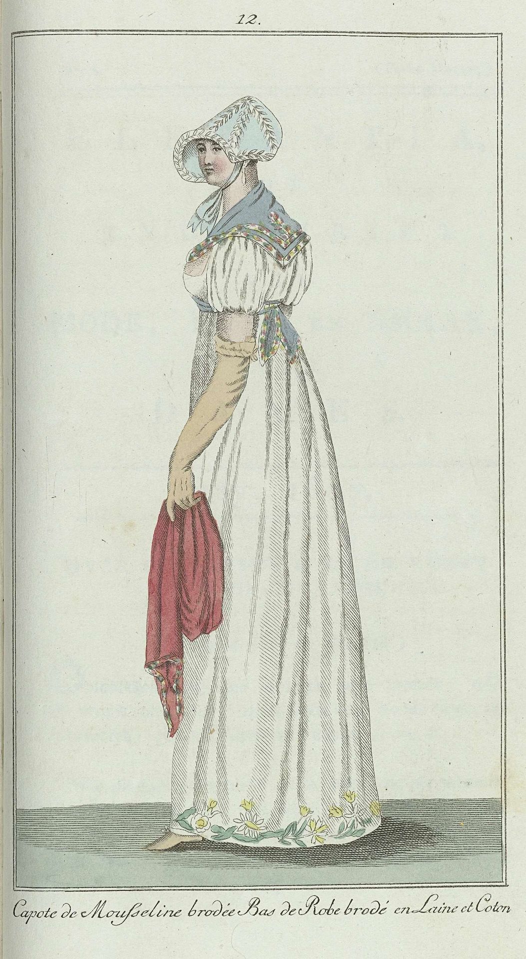 Elegantia, of tijdschrift van mode, luxe en smaak voor dames, Mei 1807, No. 12: Capote de Mousseline... by Anonymous