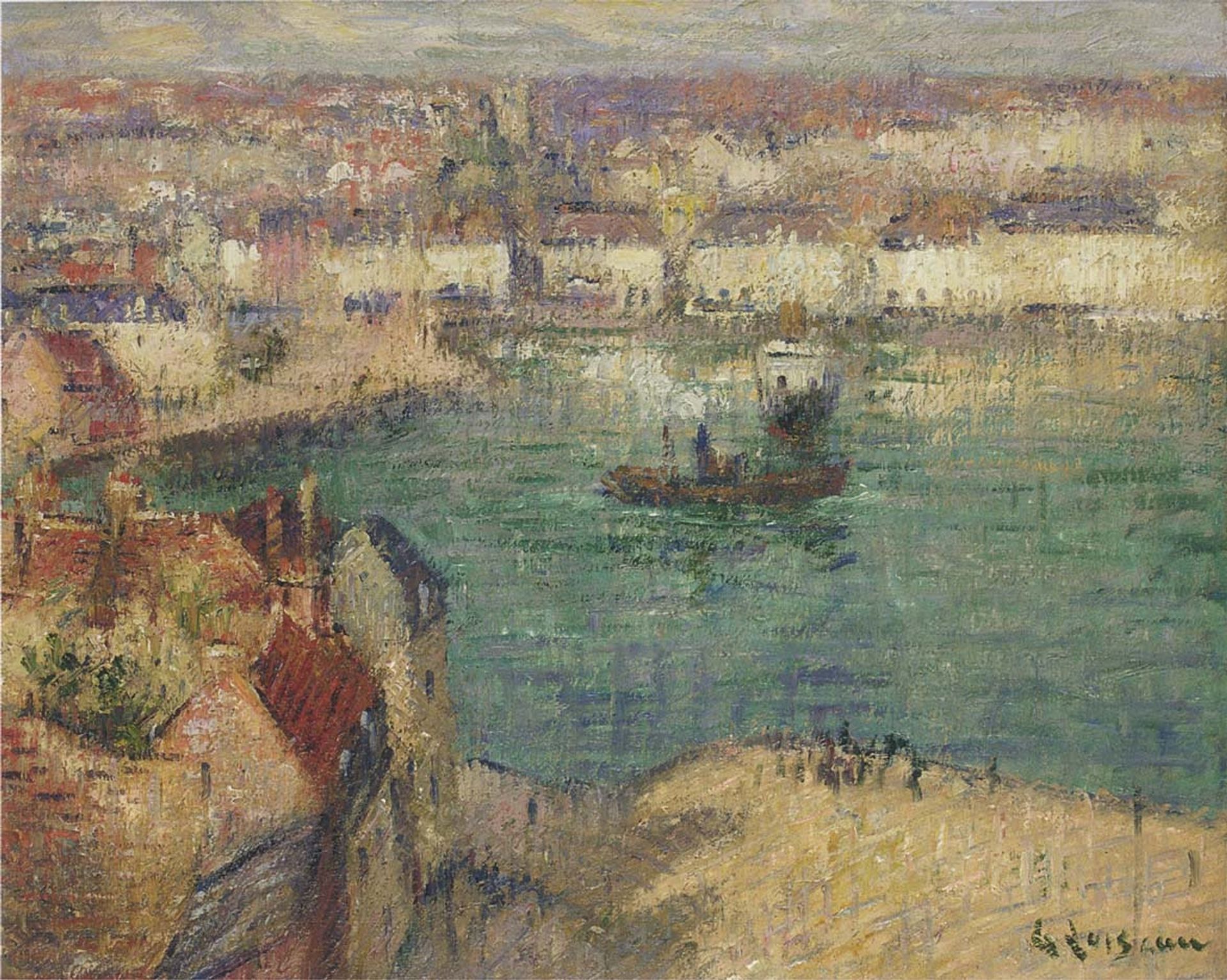 Red House near Port Marly by Gustave Loiseau