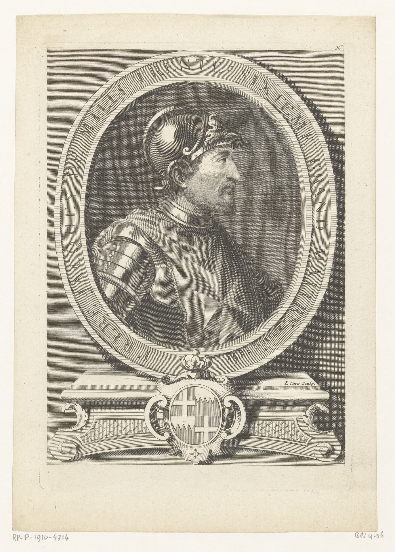 Portret van Jacques de Milly by Laurent Cars