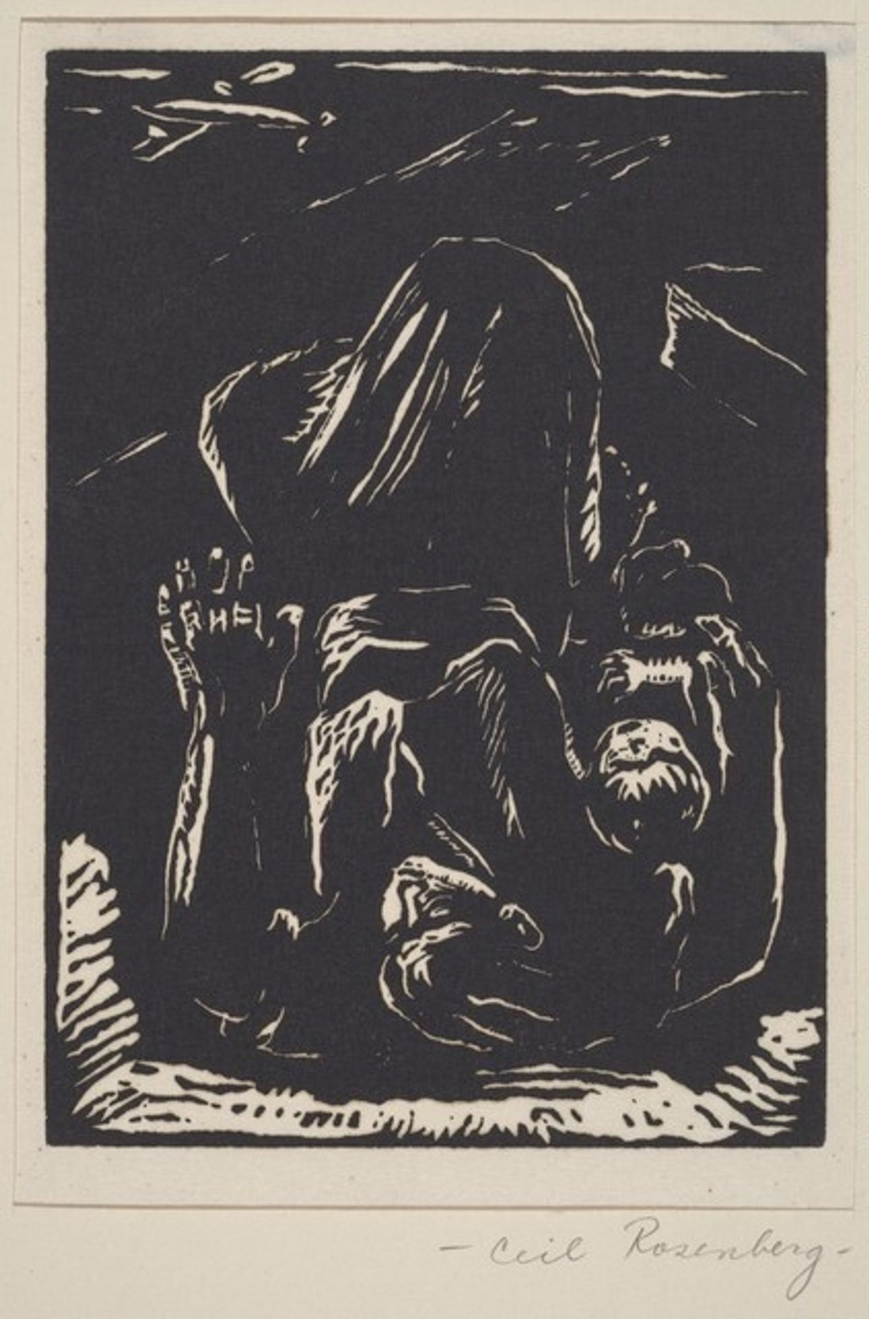 Untitled (Woman and Child, Airplane) by Ceil Rosenberg