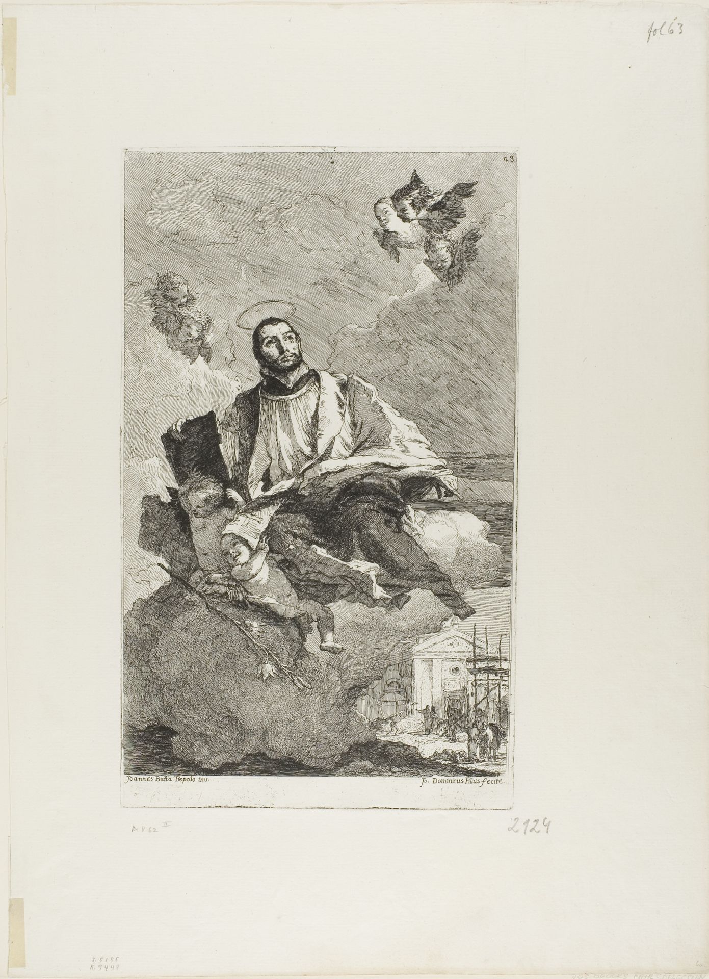 St. Gaetano of Thiene by Giovanni Domenico Tiepolo