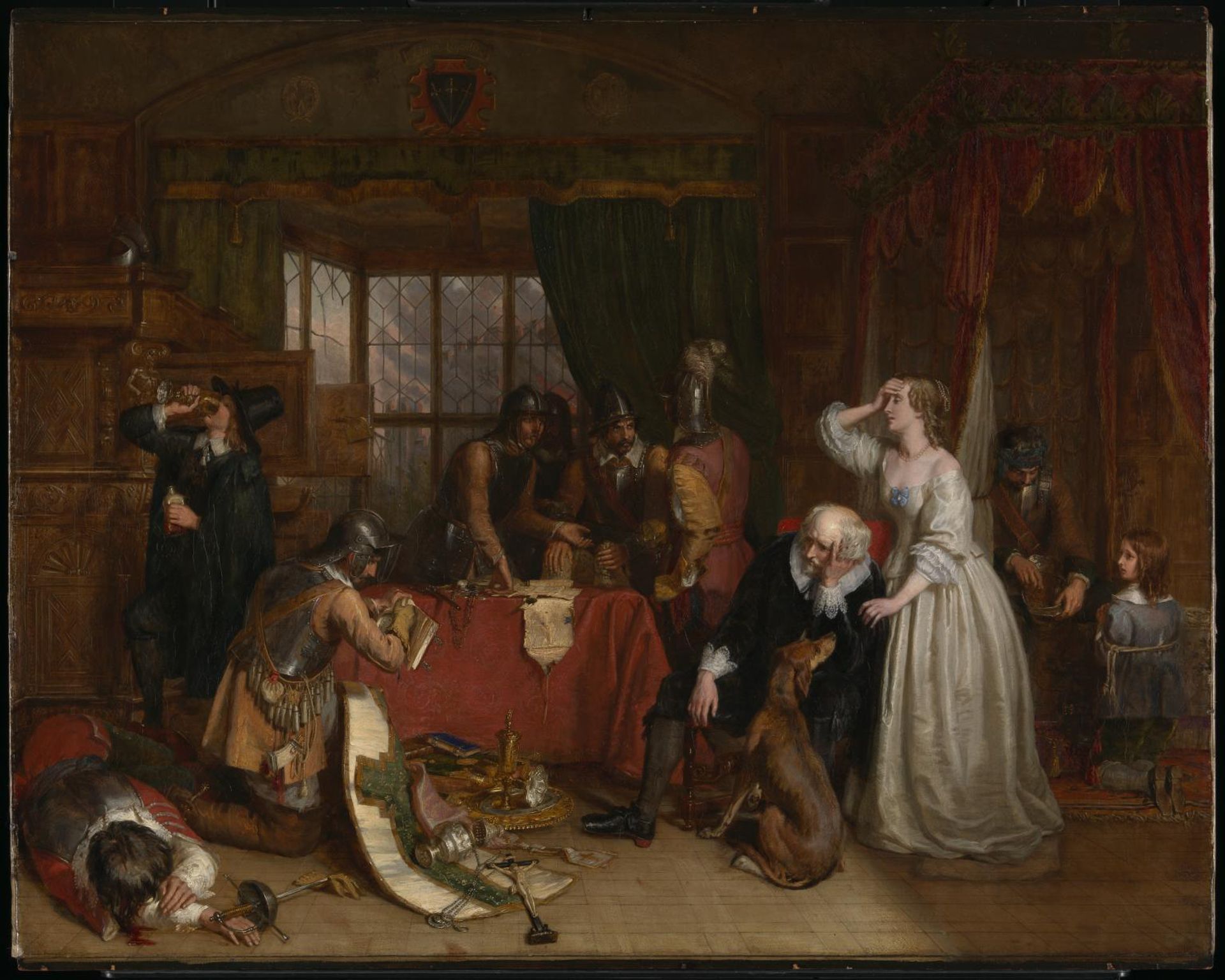 The Plundering of Basing House by Charles Landseer