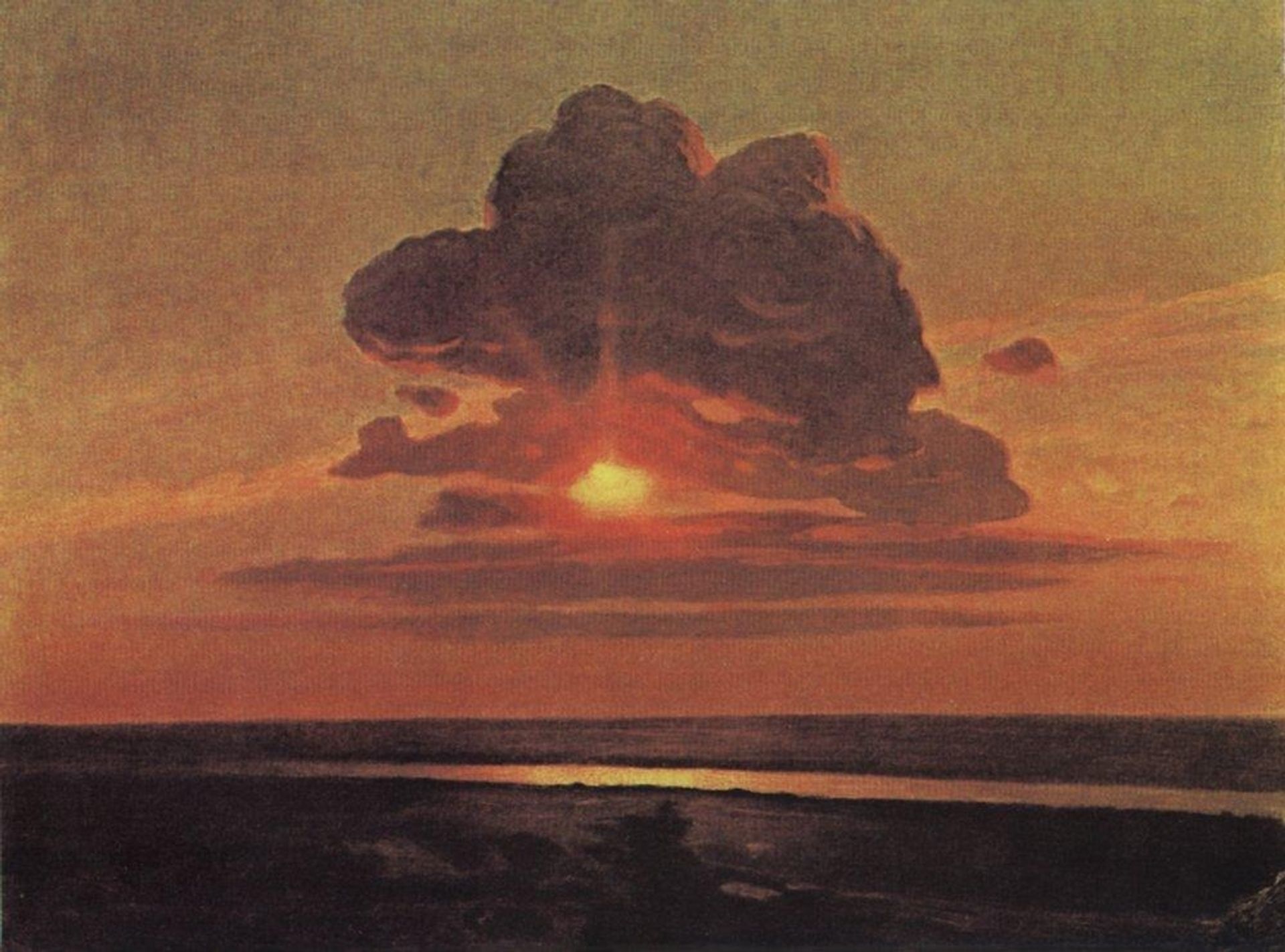 Red sunset by Arkhyp Kuindzhi