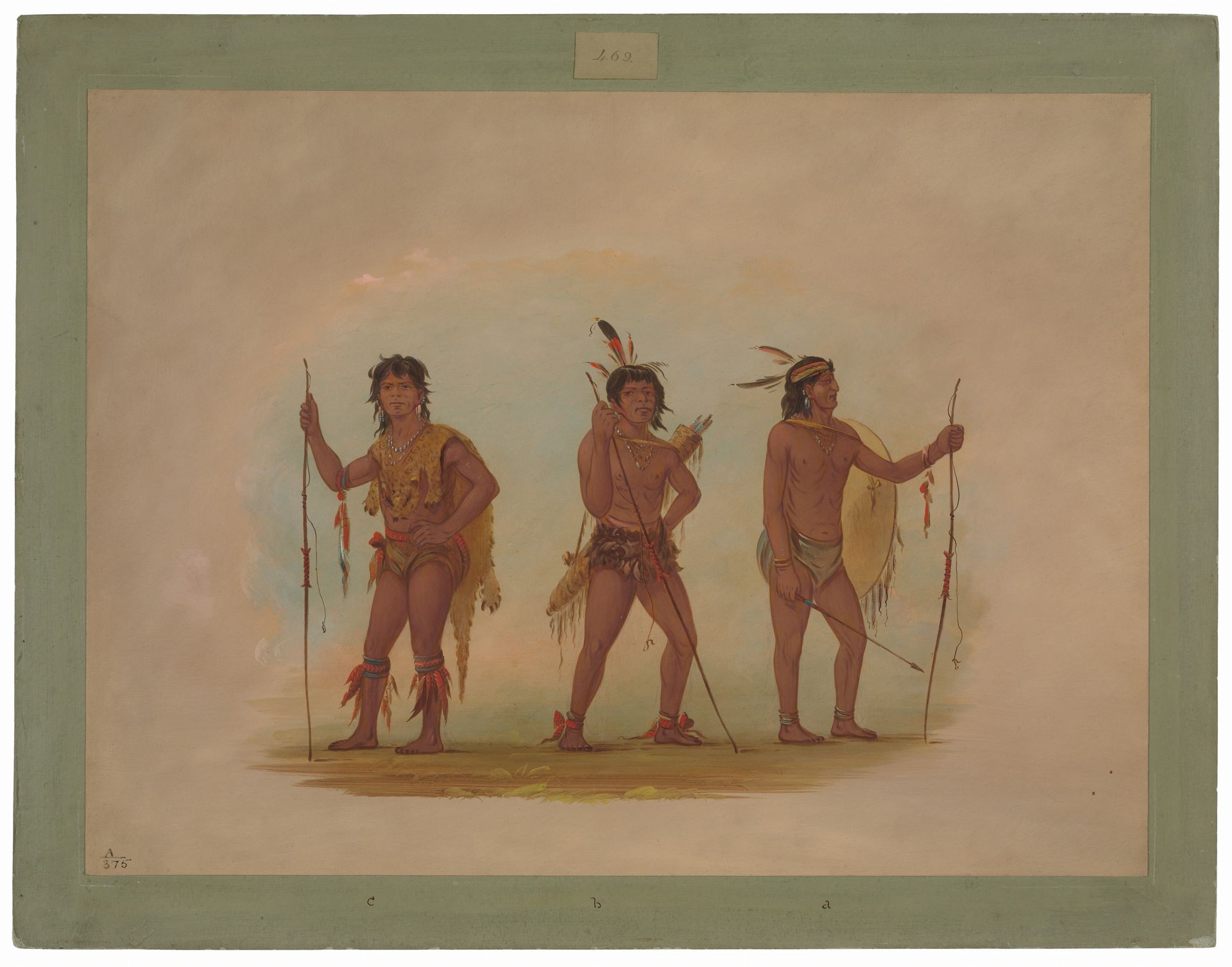 Three Chaymas Men by George Catlin
