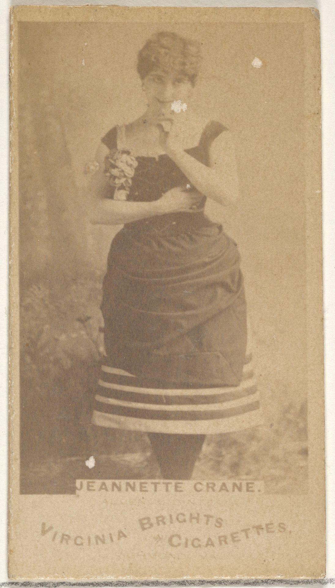 Jeannette Crane, from the Actors and Actresses series (N45, Type 1) for Virginia Brights Cigarettes by Allen & Ginter