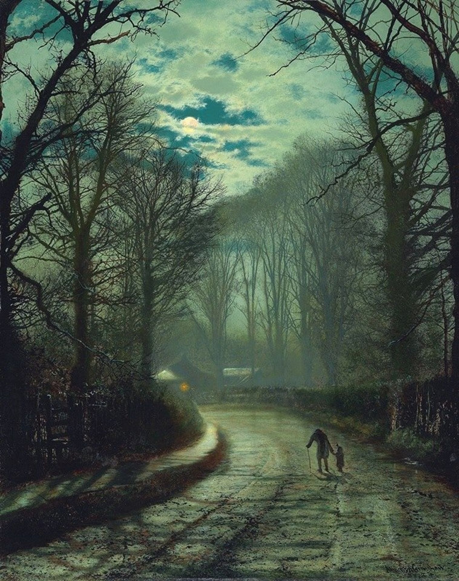 Nearing home by John Atkinson Grimshaw