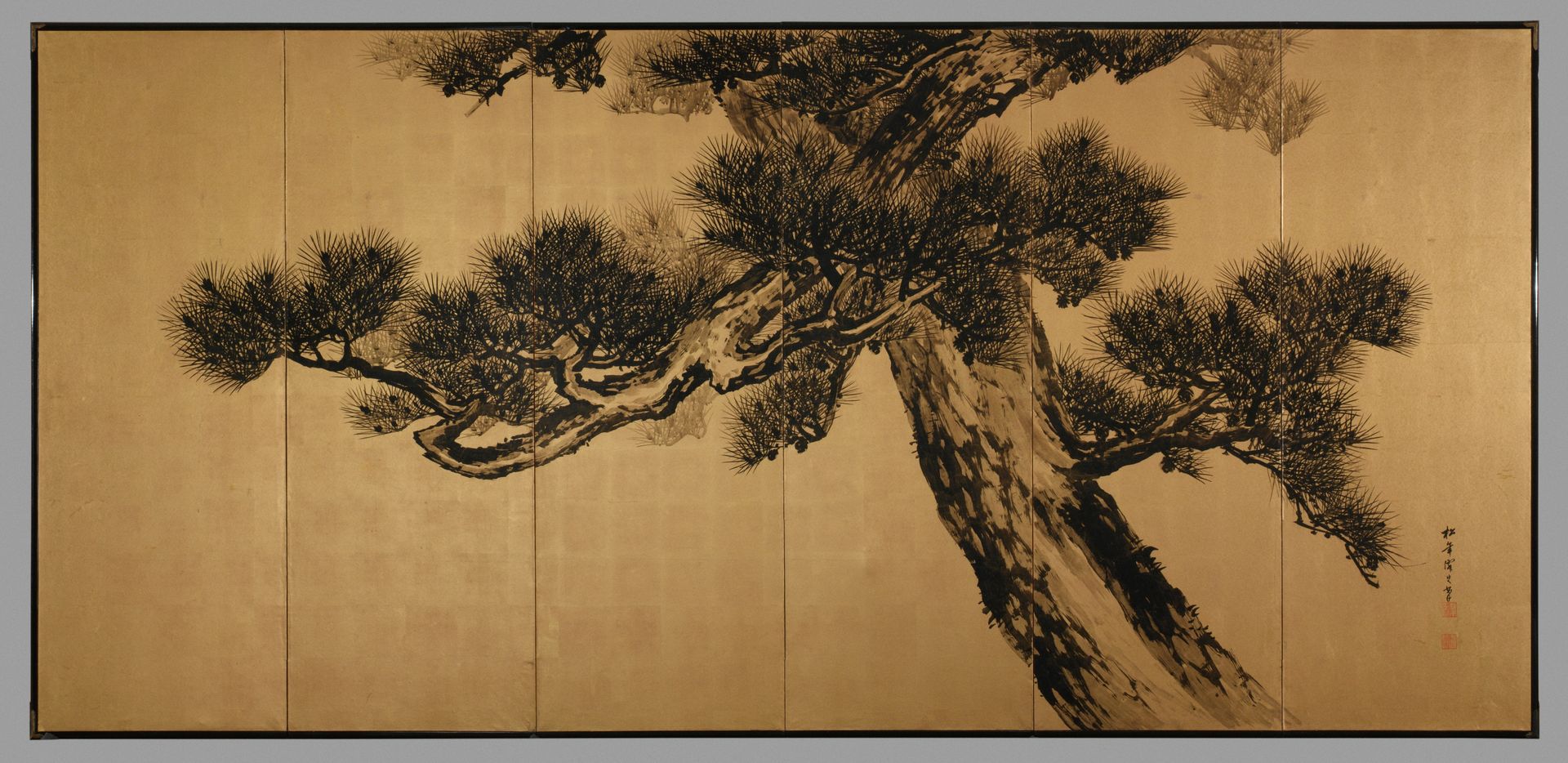 Aged Pines by Suzuki Shōnen 鈴木松年