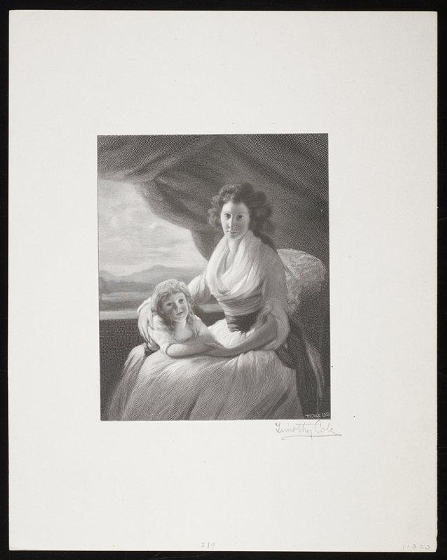 Mrs. Glengowan and Daughter by Timothy Cole