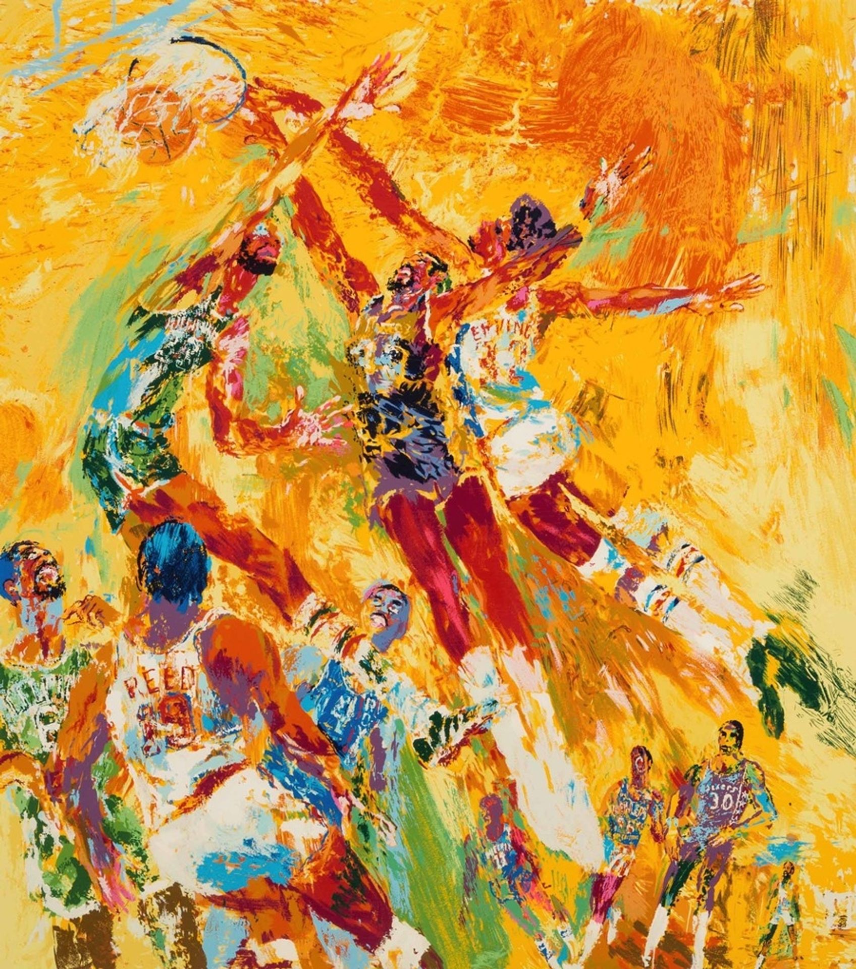 Basketball Superstars by LeRoy Neiman