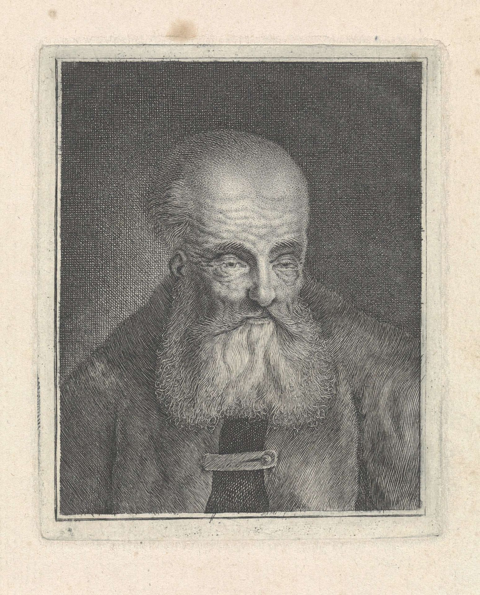 Oude man met baard by Pieter Lyonet