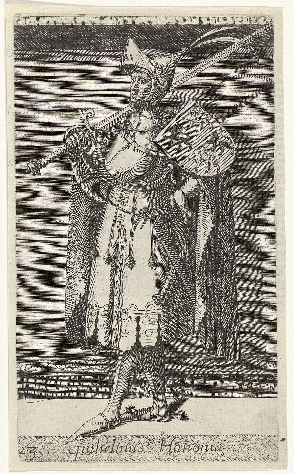 Portret van Willem IV, graaf van Holland by Philips Galle
