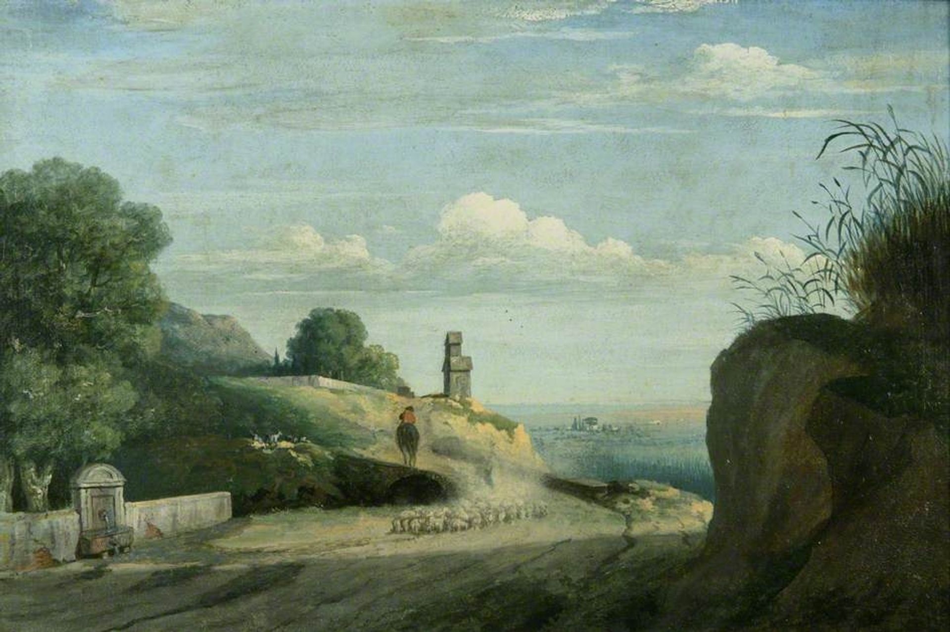 On the Road from Albano to Rome by Thomas Jones