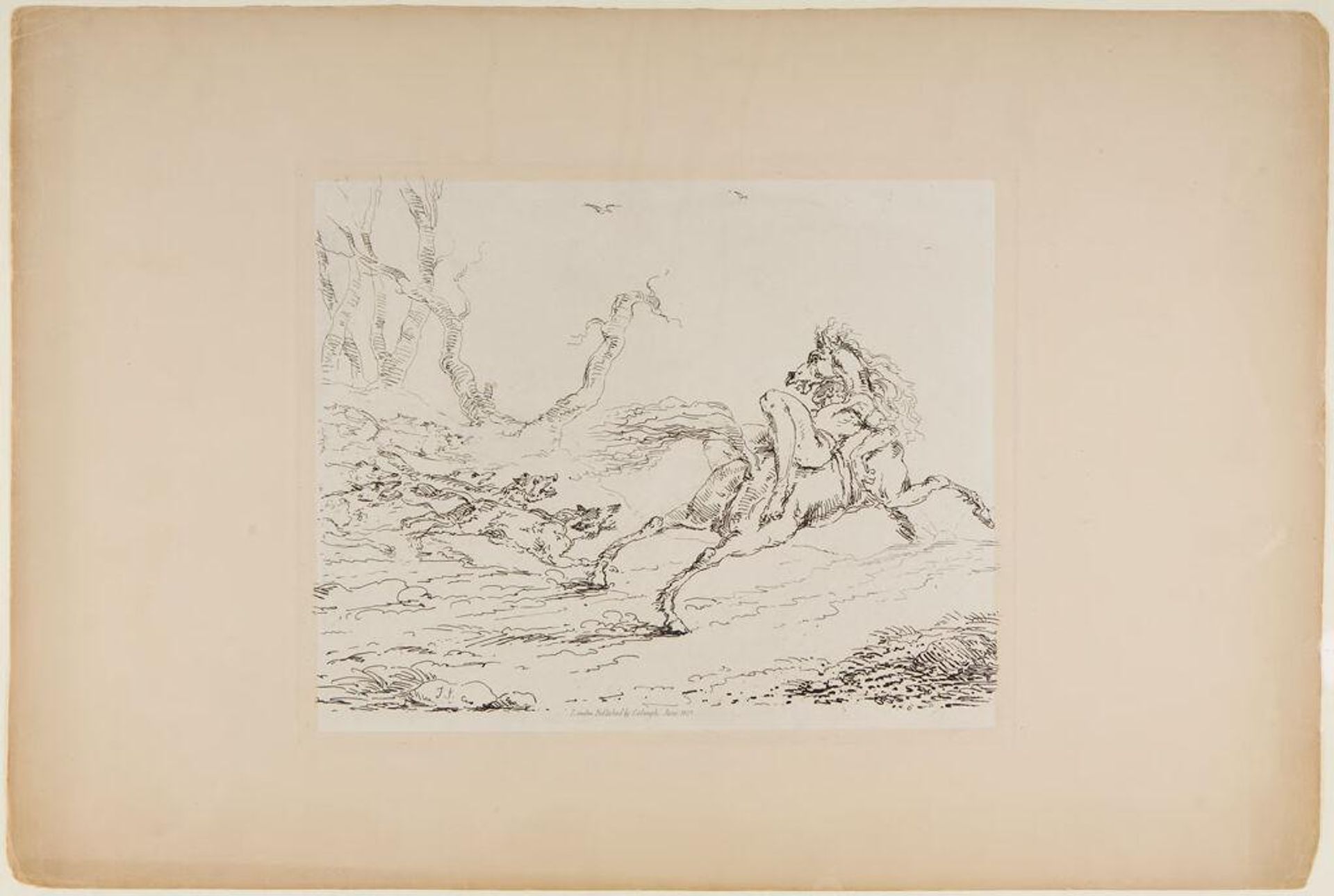 Mazeppa Chased by Wolves by Sir John James Stuart Bart.