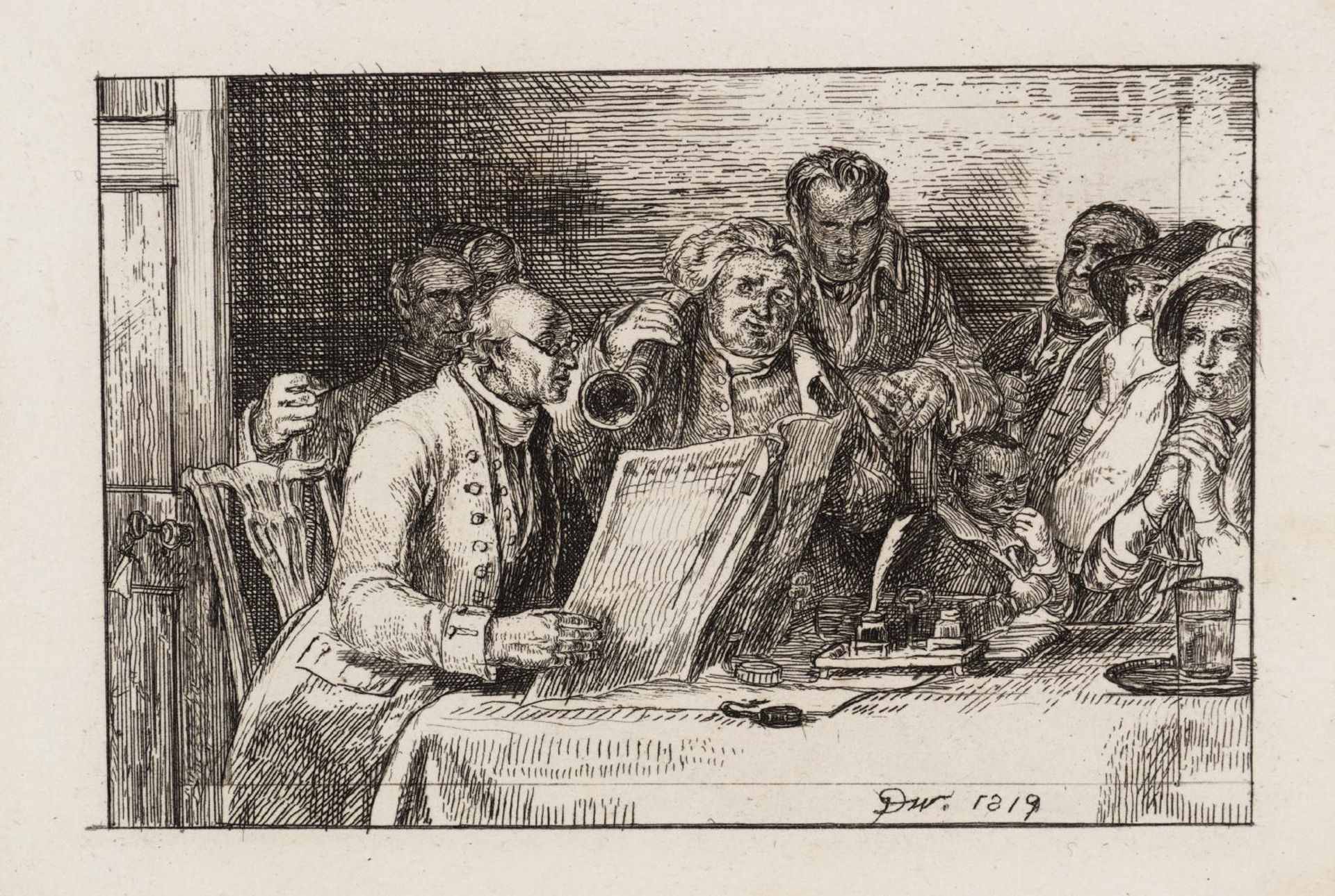 Reading the Will by Sir David Wilkie