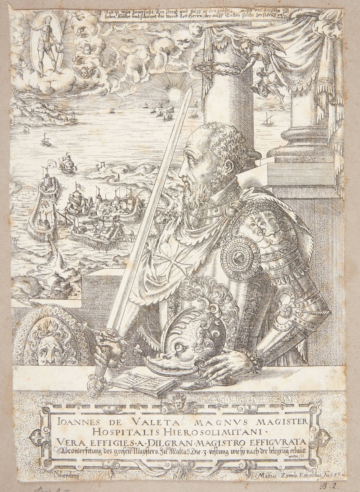 Portræt af Joannes de Valeta by Matthias Zündt