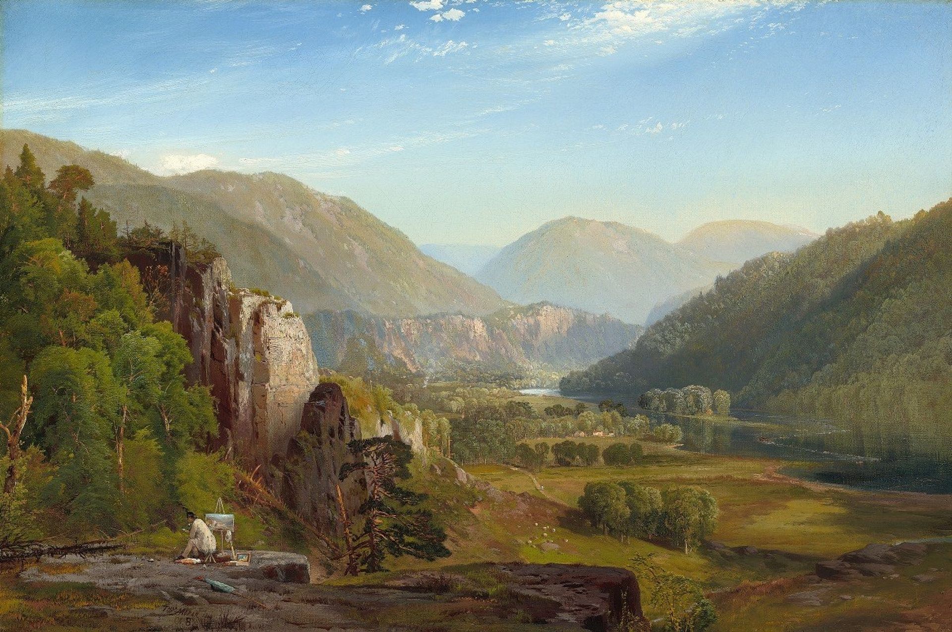 The Juniata,Evening by Thomas Moran