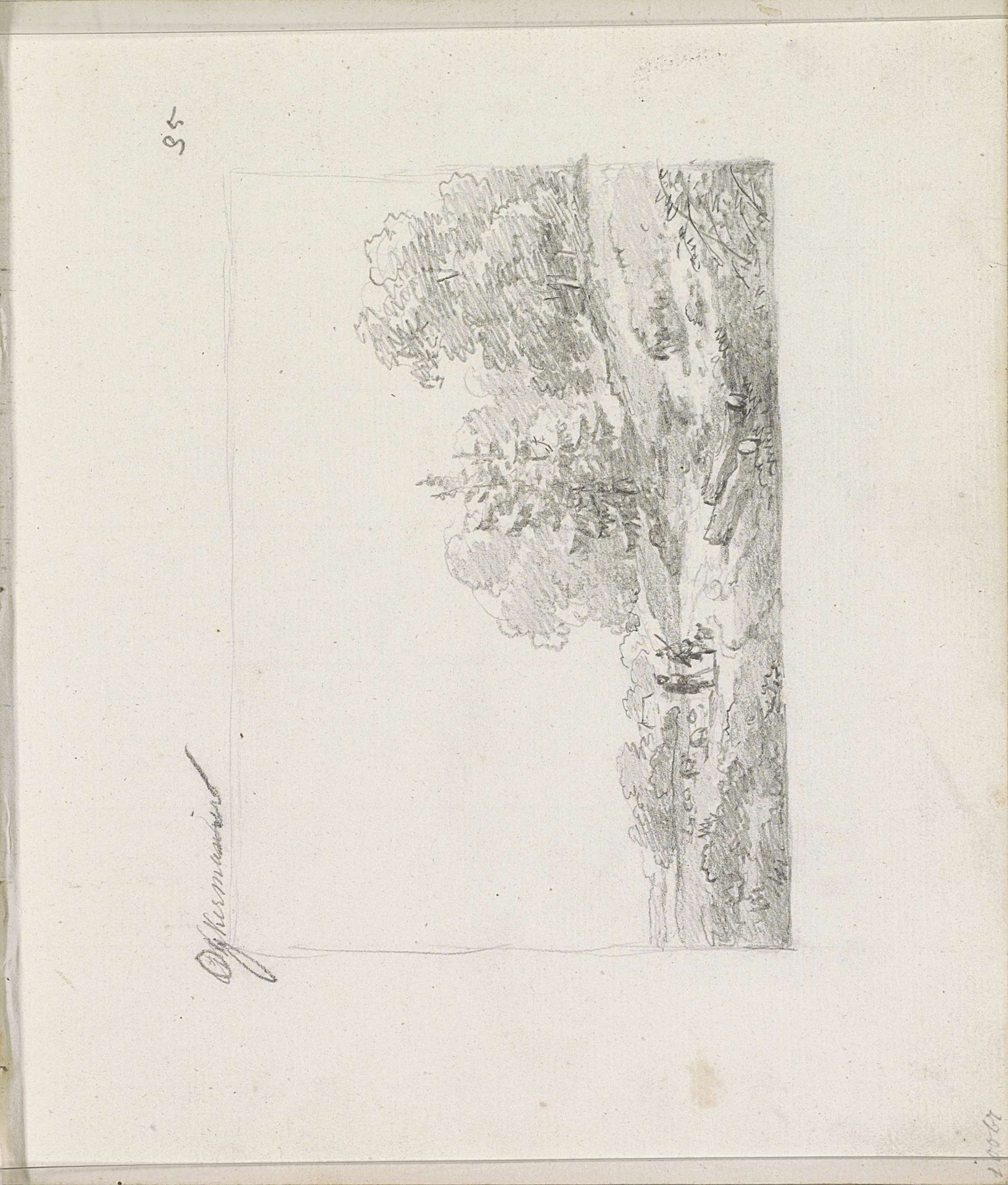 Landschap met twee herders en een schaapskudde by Andreas Schelfhout