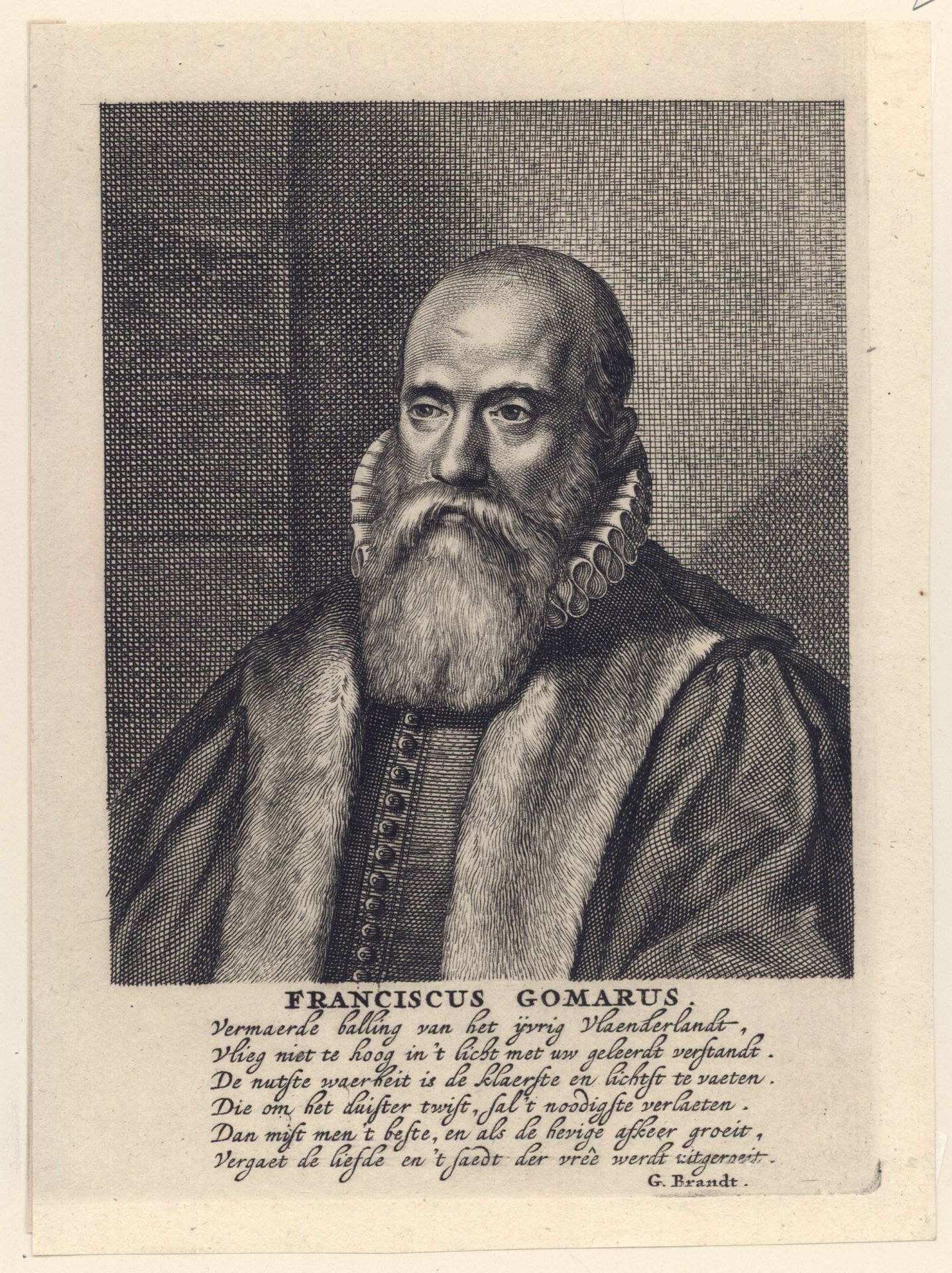 Portret van Franciscus Gomarus by Anonymous