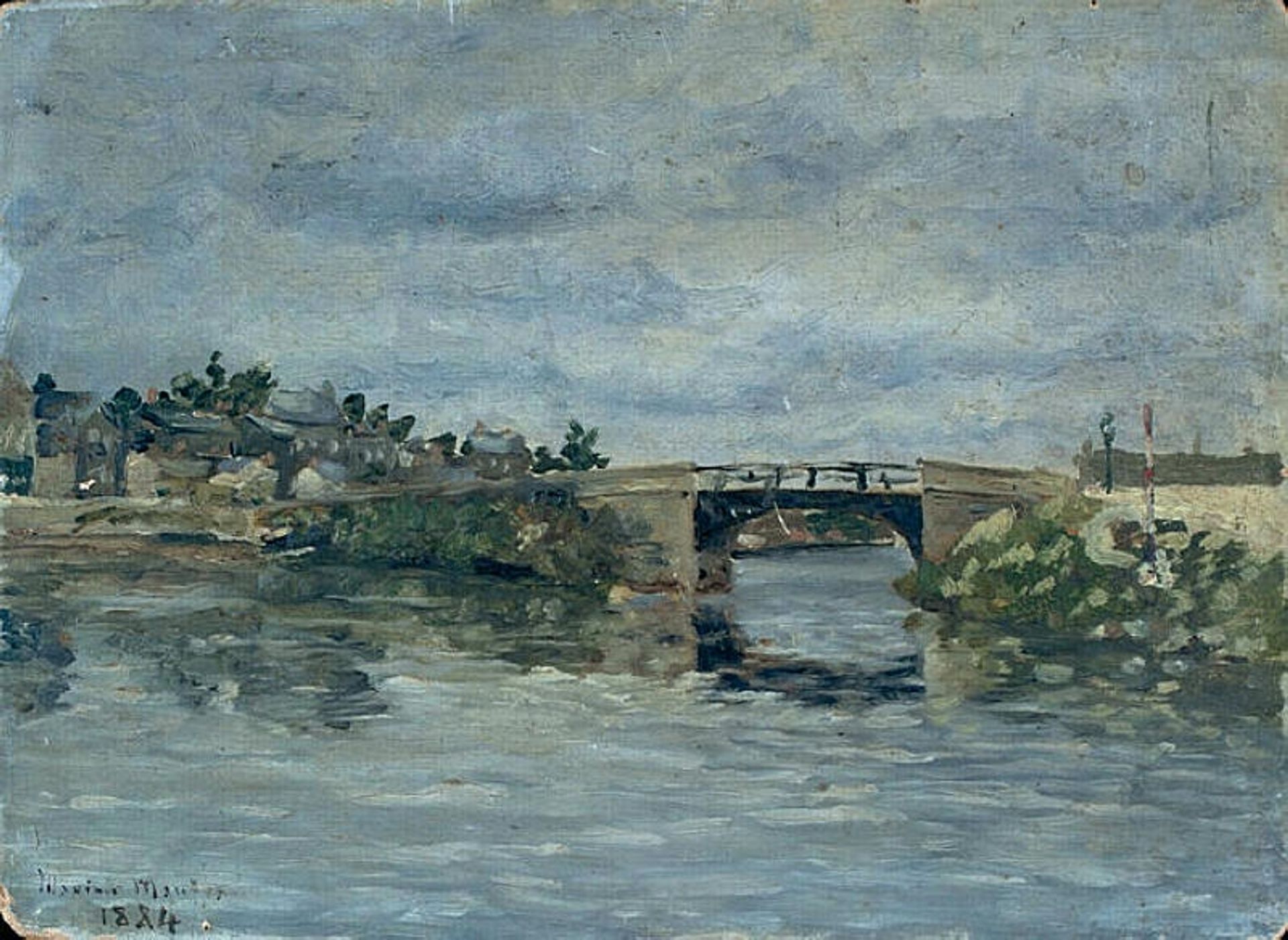 The old Bridge in Barbin by Maxime Maufra