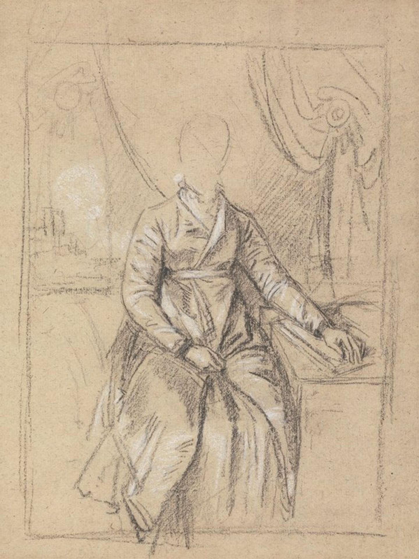 Costume Study for the Portrait of a Lady by Benjamin West