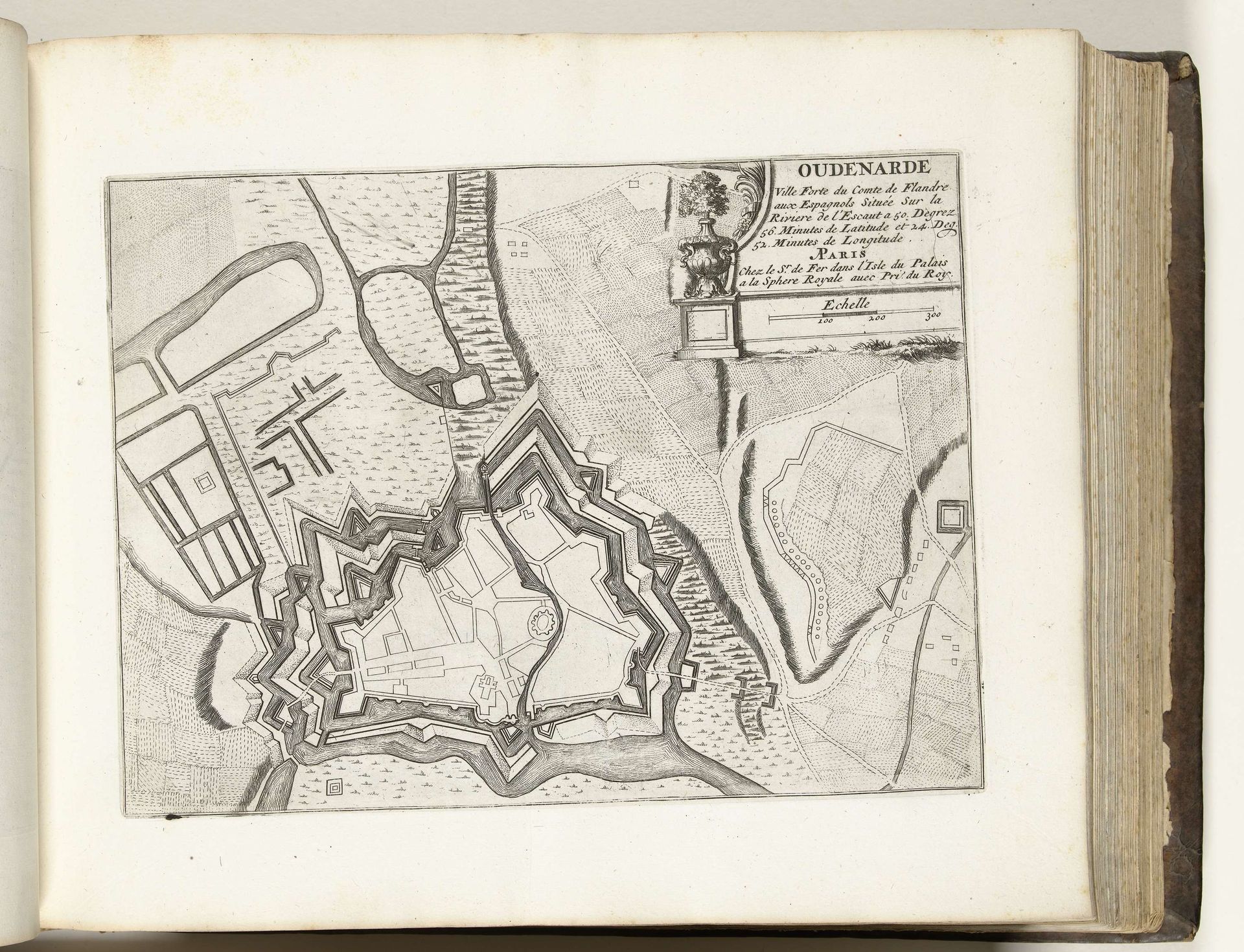 Plattegrond van Oudenaarde, ca. 1695 by Anonymous