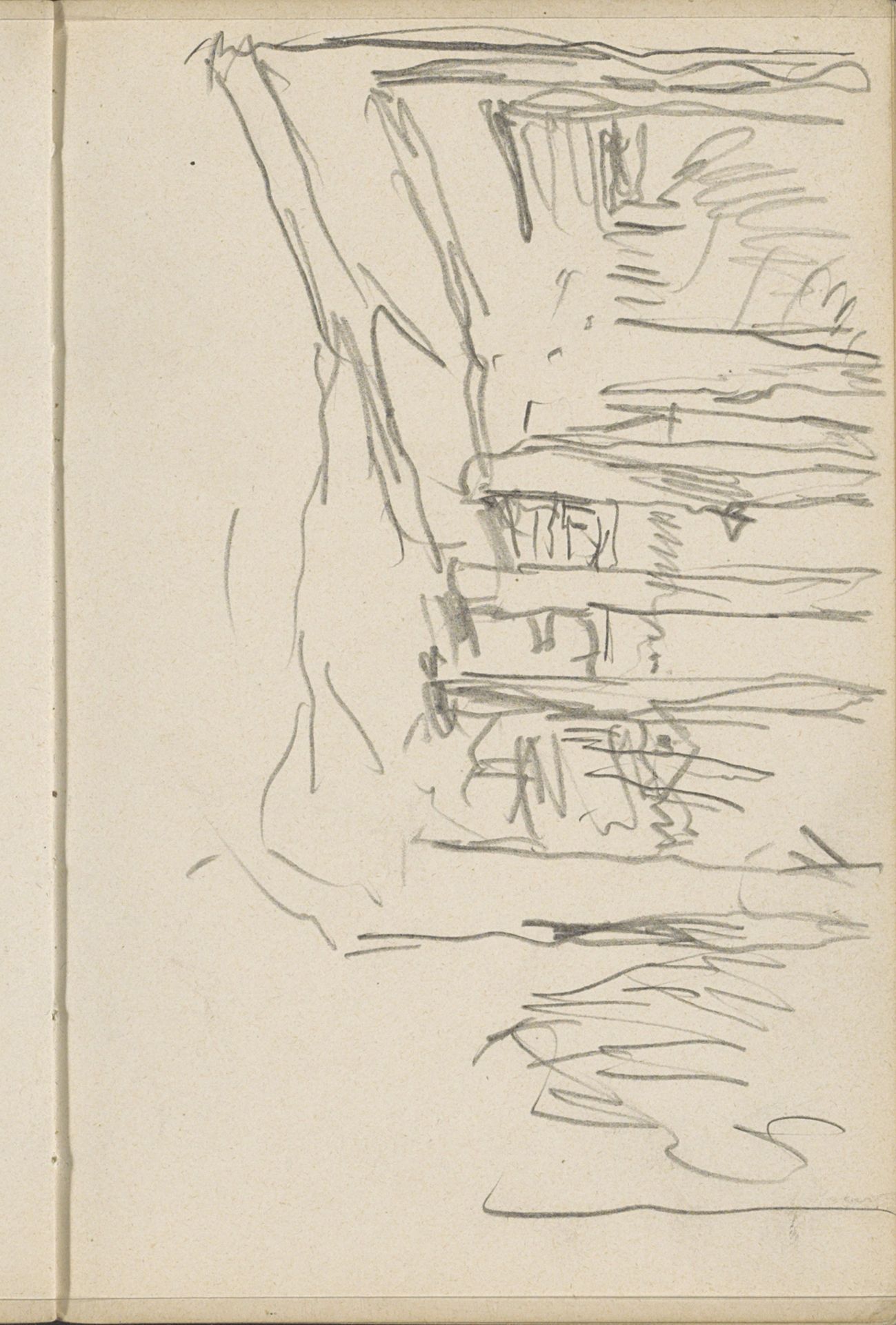 Bomen langs een pad by George Hendrik Breitner